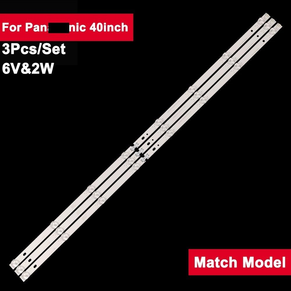 3Pcs 6V 2W 795Mm LED Backlight TV Bar for P-Anasonic 40Inch IC-D-HWBJ40D660 TX-40ES400B TX-ES500B TX-40FS503B TX-40ESW504B image number 2