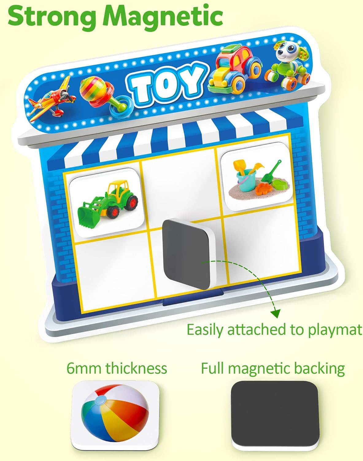 Coogam Fridge Magnets Sorting Toys, Fine Motor Montessori Magnetic Matching Game, Food Pets Grocery Furniture Toy Playset, Educational Learning Sensory Toy Toddler Ages 3-8 image number 6