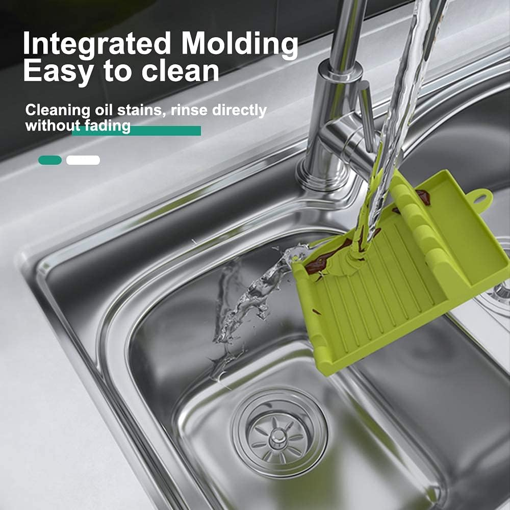 2 Pack Utensil Rest for Stove Top, Spatula/Ladle/Spoon Rest with Drip Pad & Pot Lid Holder Stand for Kitchen, Cooking Utensil No Drip Holder, Multifunction Kitchen Spatula Rack with Lid Holder image number 4