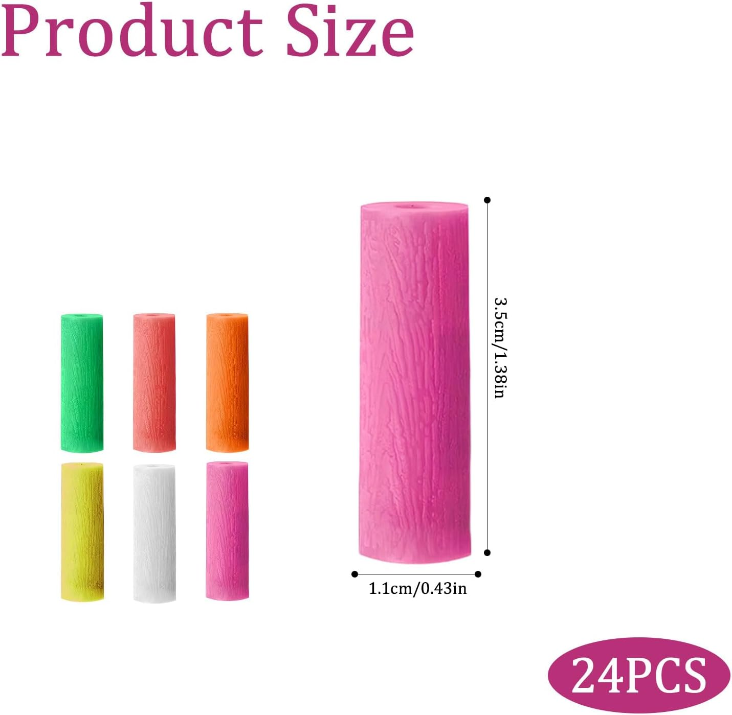 24 Pcs Aligner Chewies, Silicone Orthodontic Chewers, Reusable Orthodontic Chewers for Aligning Trays (6 Colors) image number 5