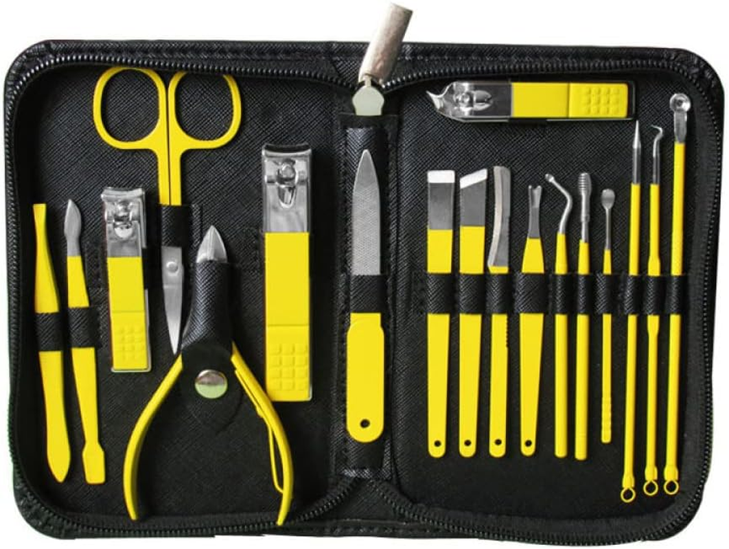 9/12/16/18Pcs/Set Professional Manicure Pedicure Set for Nail Tips Cutter Stainless Steel Nail Clipper Tools Kit for Nail Art,9Pcs