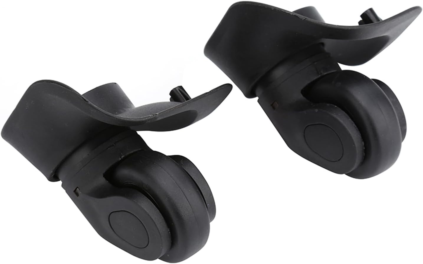 2Pcs PVC Luggage Wheels,Single Roller Double Bearing Luggage Wheels Replacement for Suitcase Accessory Mountaineering Camping Supplies image number 2