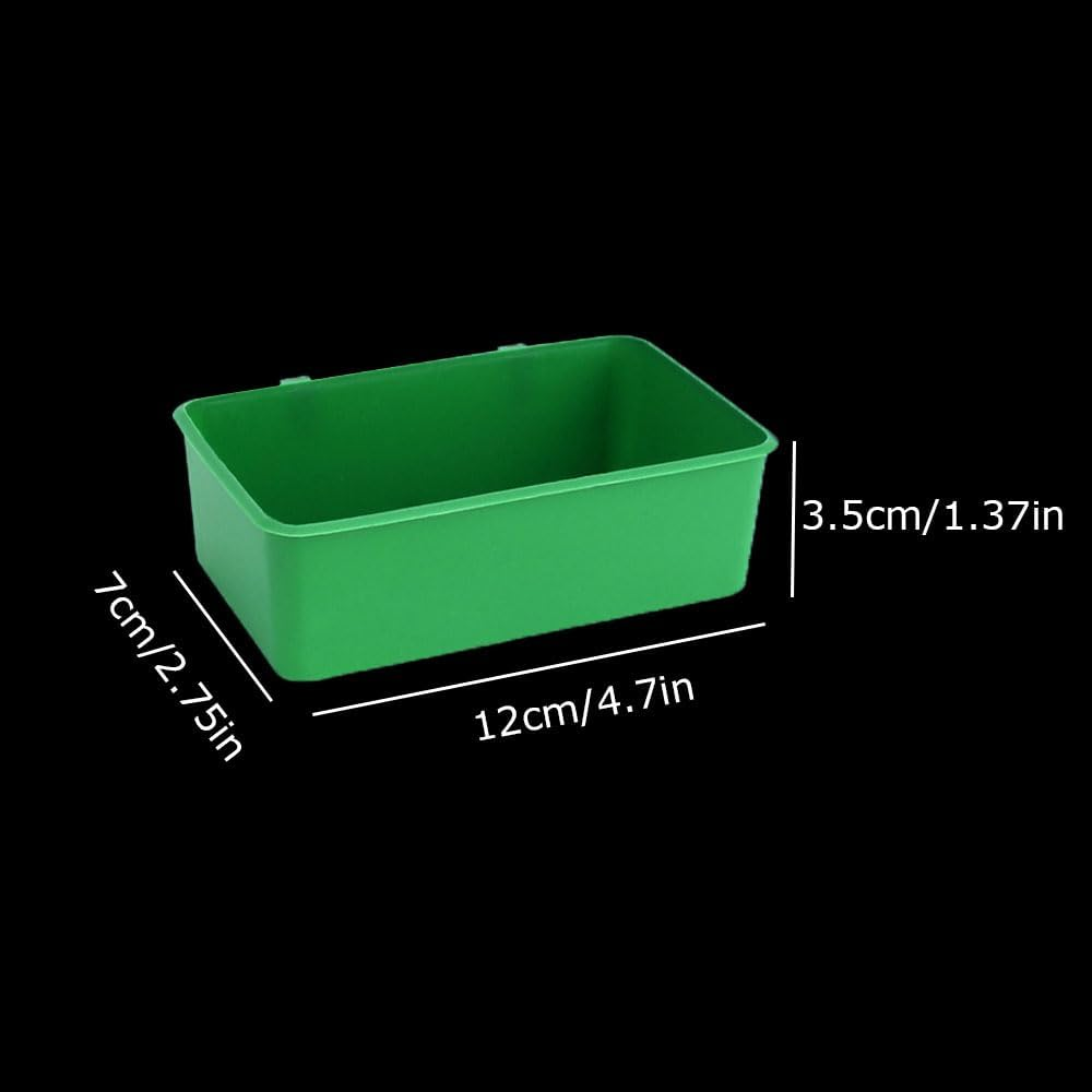 Esforzarse 3 Pack Bird Bath Cage, Parrot Bathtub, Cage Bird Bathtub, Bird Bath for Cage, Parrot Shower Bird Cage Accessories, Multi-Purpose Parakeet Shower Box for Small and Medium Size image number 3