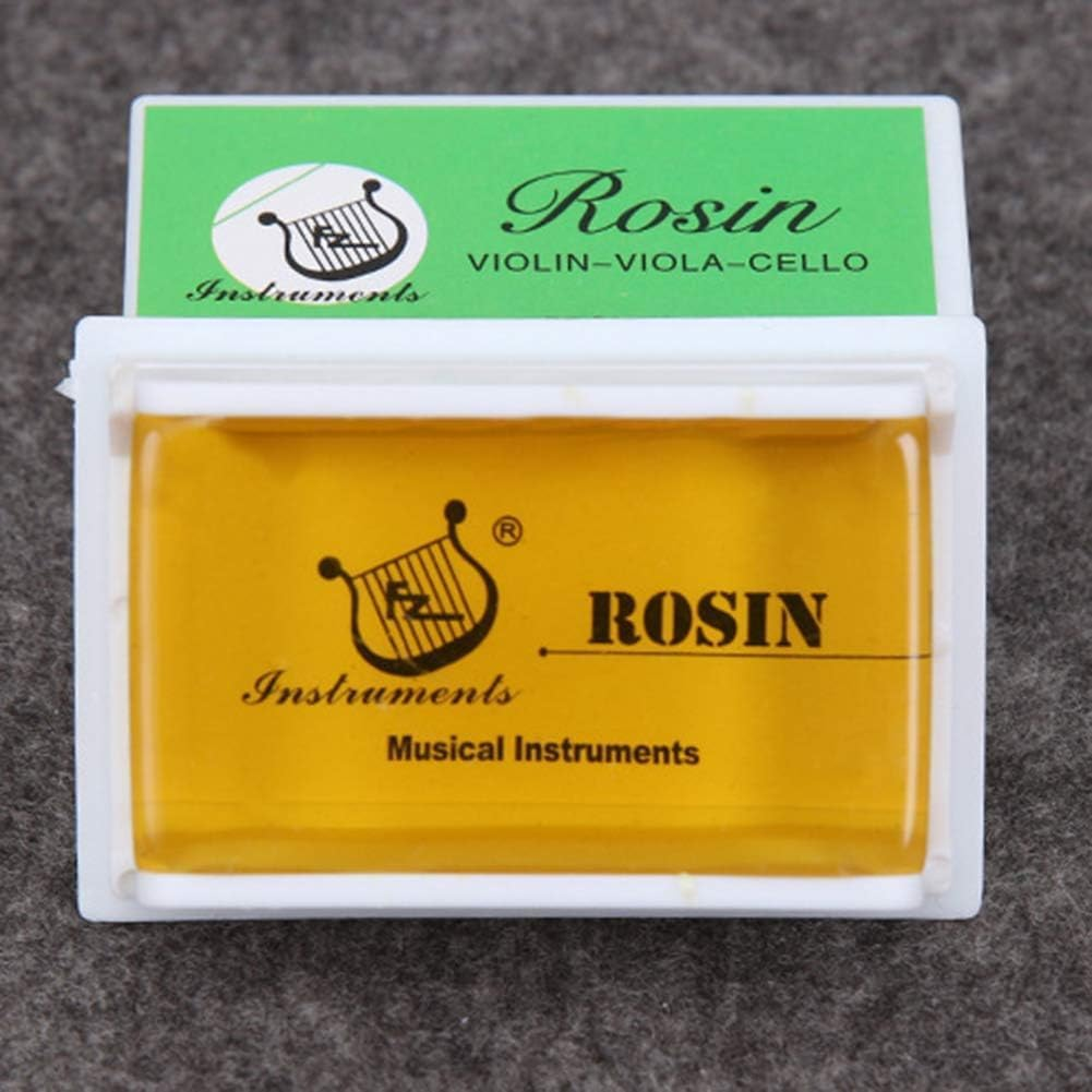 Rosin Natural for Violin Cello Viola Rosin Light Low Dust for Bows String Music Instrument Accessory Yellow with Case (3 Pack Rosin) image number 4
