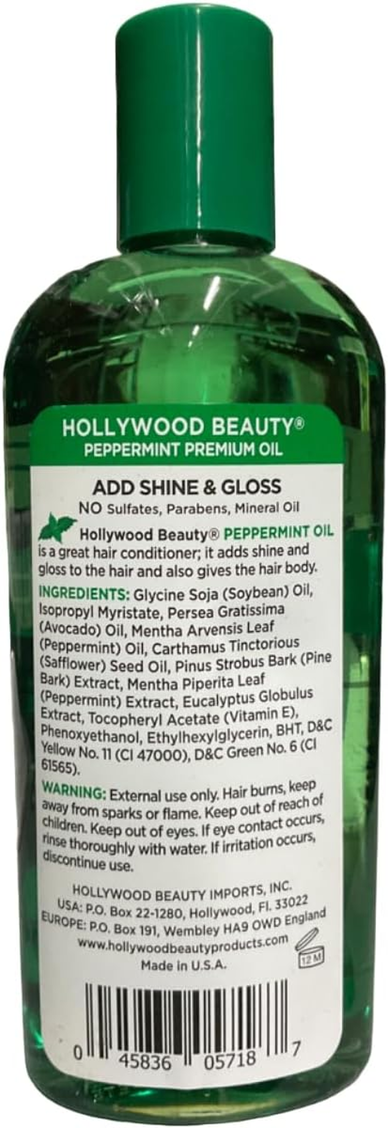 Hollywood Beauty Peppermint Oil, 8 Ounce image number 2