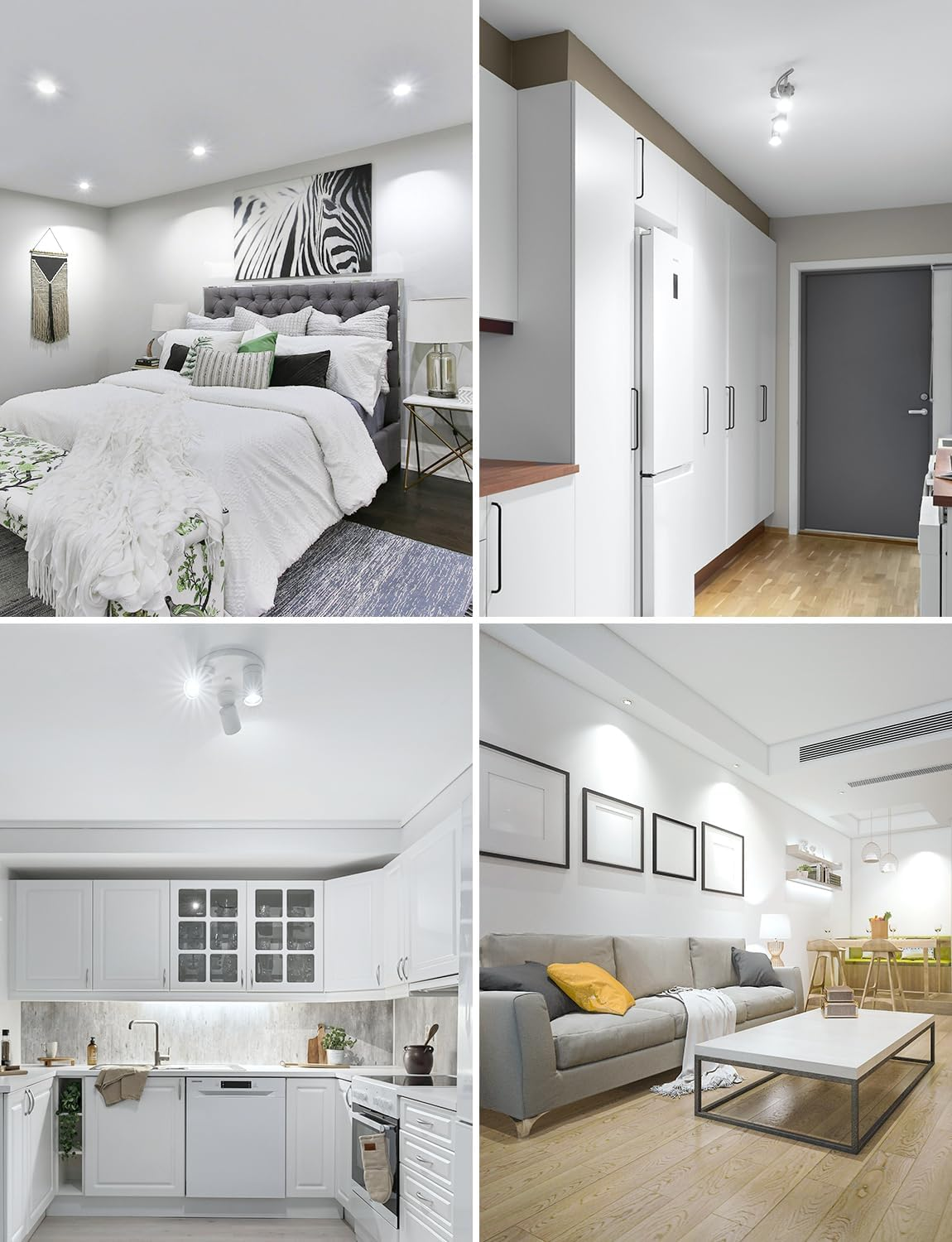 Lepro GU10 LED Bulbs, Cool White 6500K, 4.5W 345Lm Daylight Led Bulbs, No Flickering, 50W Halogen Bulb Equivalent, Non-Dimmable Energy Saving Light Bulbs, 100&deg; Wide Beam, 10 Packs image number 3