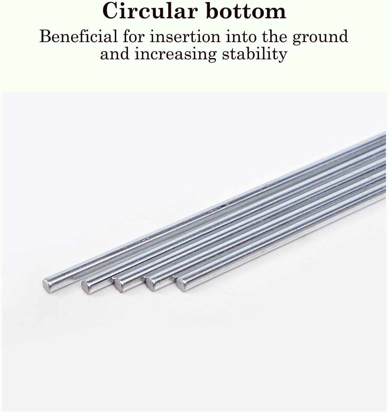 10 PCS Heavy Duty Metal Tent Pegs, Galvanized Steel Camping Hooks Ground Stakes for Tarpaulin, Football Nets, Marquees, Hiking, Travel, Outdoor, Canopy, Windproof & Durable Tent Stakes (4X180Mm) image number 3