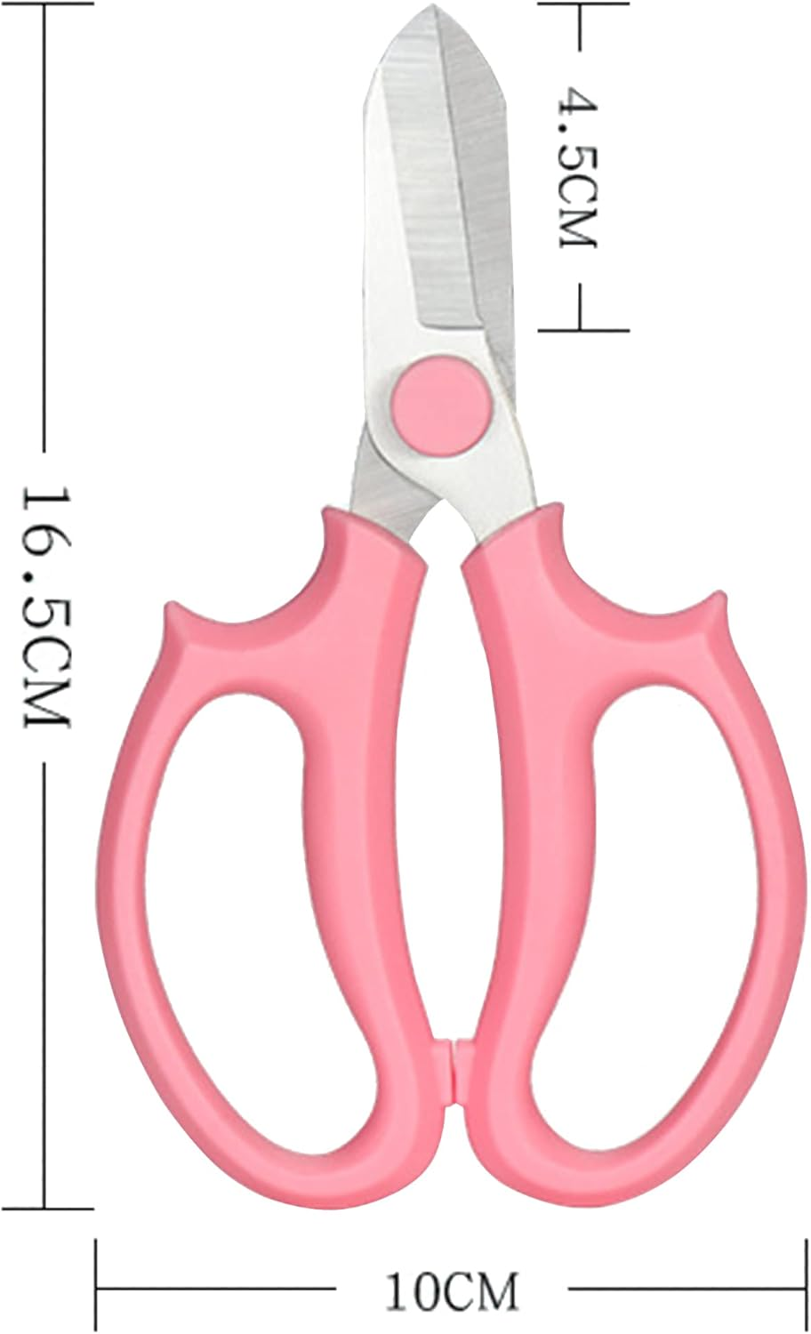 Floral Shears, Premium Steel Garden Pruning Shears Floral Fruits Leaf Scissors Hand Pruner Snip Trimming Tool for Gardening Flower Arrangement (Pink) image number 2