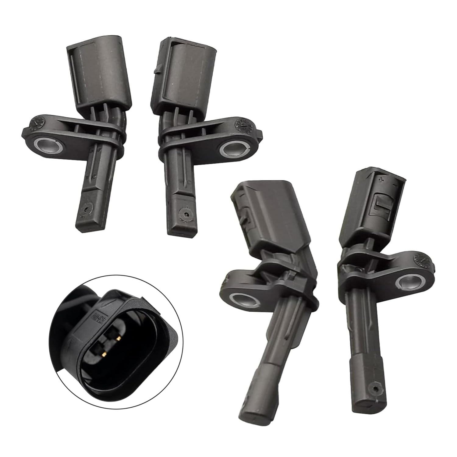 ABS Wheel Speed Sensor - Front Rear Left & Right Location,Compatible with Volkswagen VW Passat Jetta Tiguan Beetle GTI EOS Golf CC, Audi A3 TT 2006-2018,Replaces ALS467 ALS430 Als469,Pack of 4 image number 3
