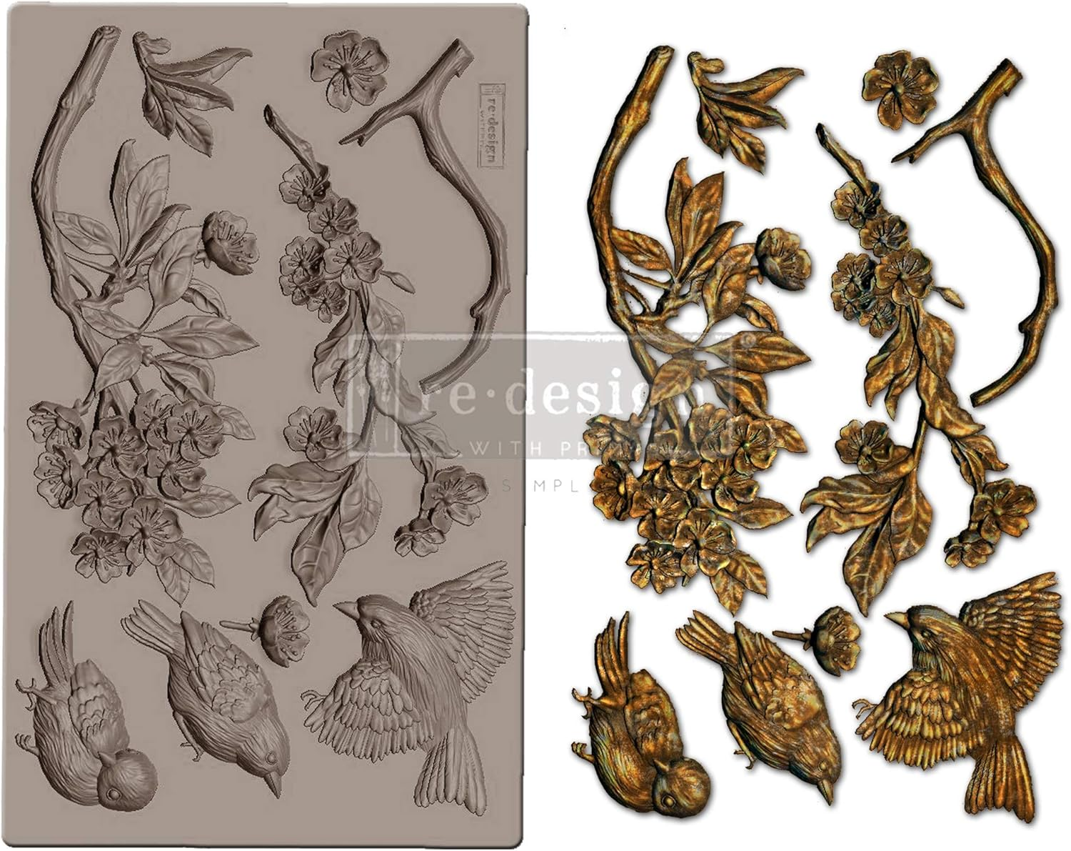 Re-Design Mold 5In X 8In X 8Mm - Aviary