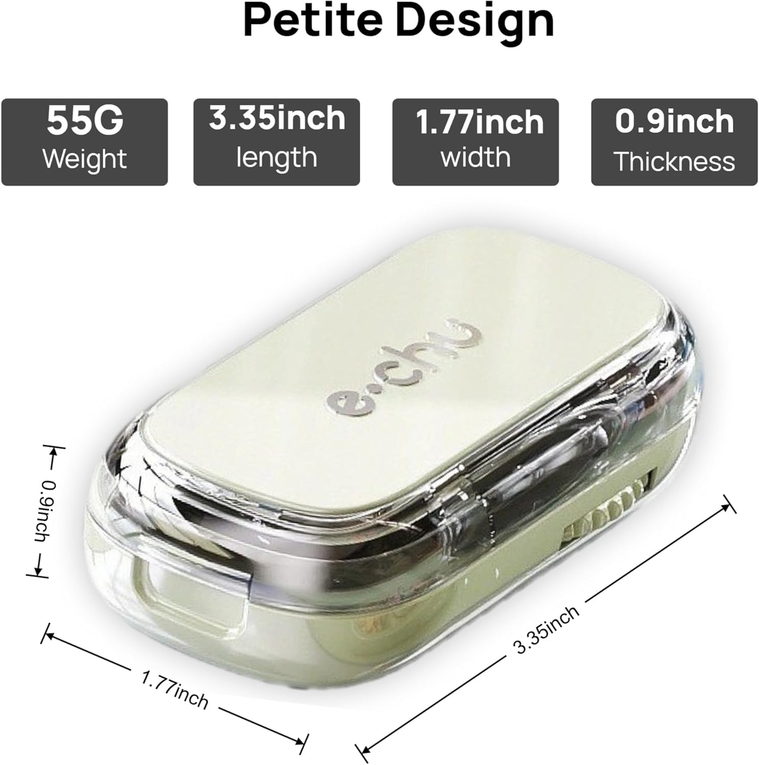 Adjustable Pill Cutter Splitter Tablet Cutter 1/2 1/3 1/4 for Small and Tiny Pills(Green) - Green image number 2