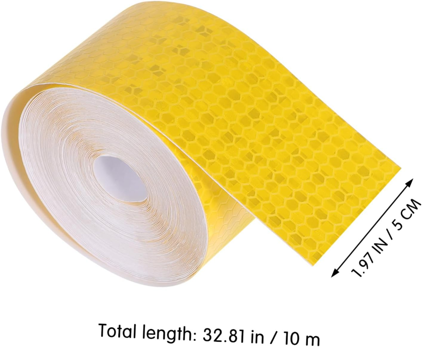 Reflective Tape for Driveways High Visibility Yellow Road Warning Tape Self-Adhesive Safety Strip for Mailbox Fire Hydrants Parking Lots and Construction Sites image number 4