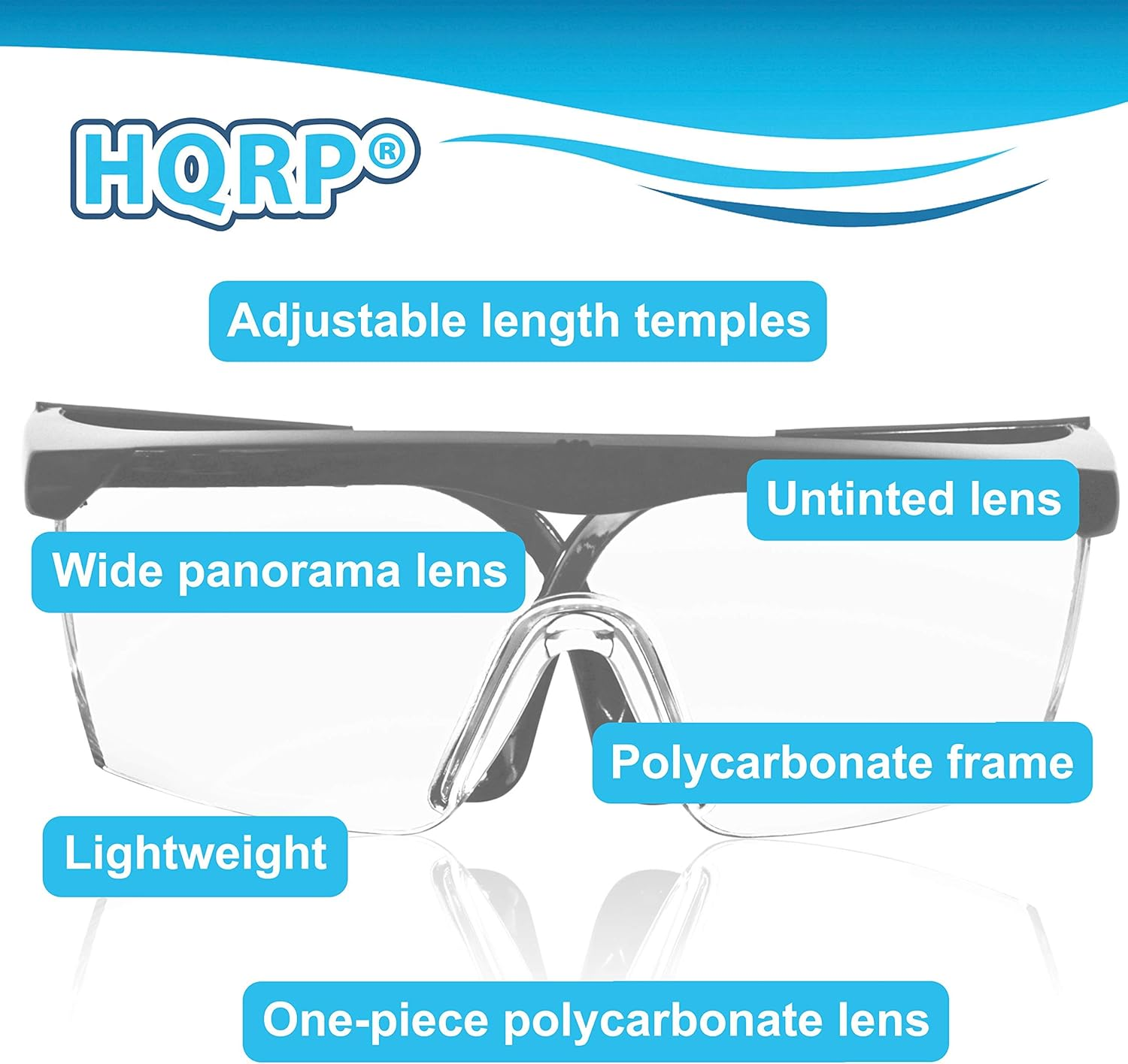 HQRP UV Protective Safety Goggles/Glasses for Yard Work, Gardening, Lawn Mowing, Weed Whacking, Hedge Trimming image number 6