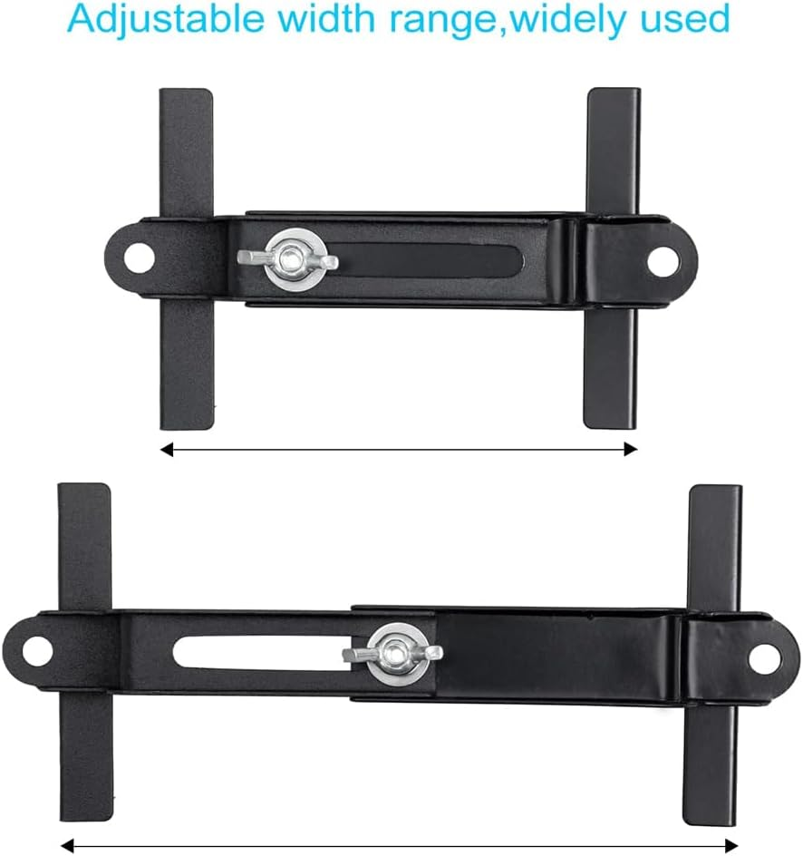 AIMALL Adjustable Car Battery Bracket Holder - Universal Metal Rack Stand for Trucks and Cars, Adjustable Width, Fits Multiple Sizes