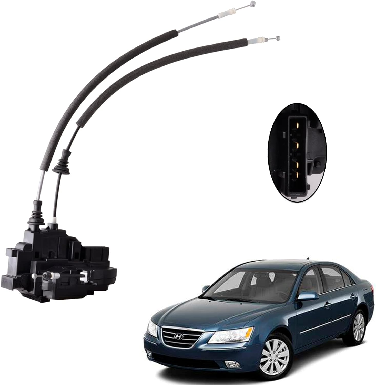 Door Lock Actuator Compatible for Hyundai Sonata 2006-2007 Front Right Passenger Side Replace Door Latch Lock 81320-3K010 81320-3K030