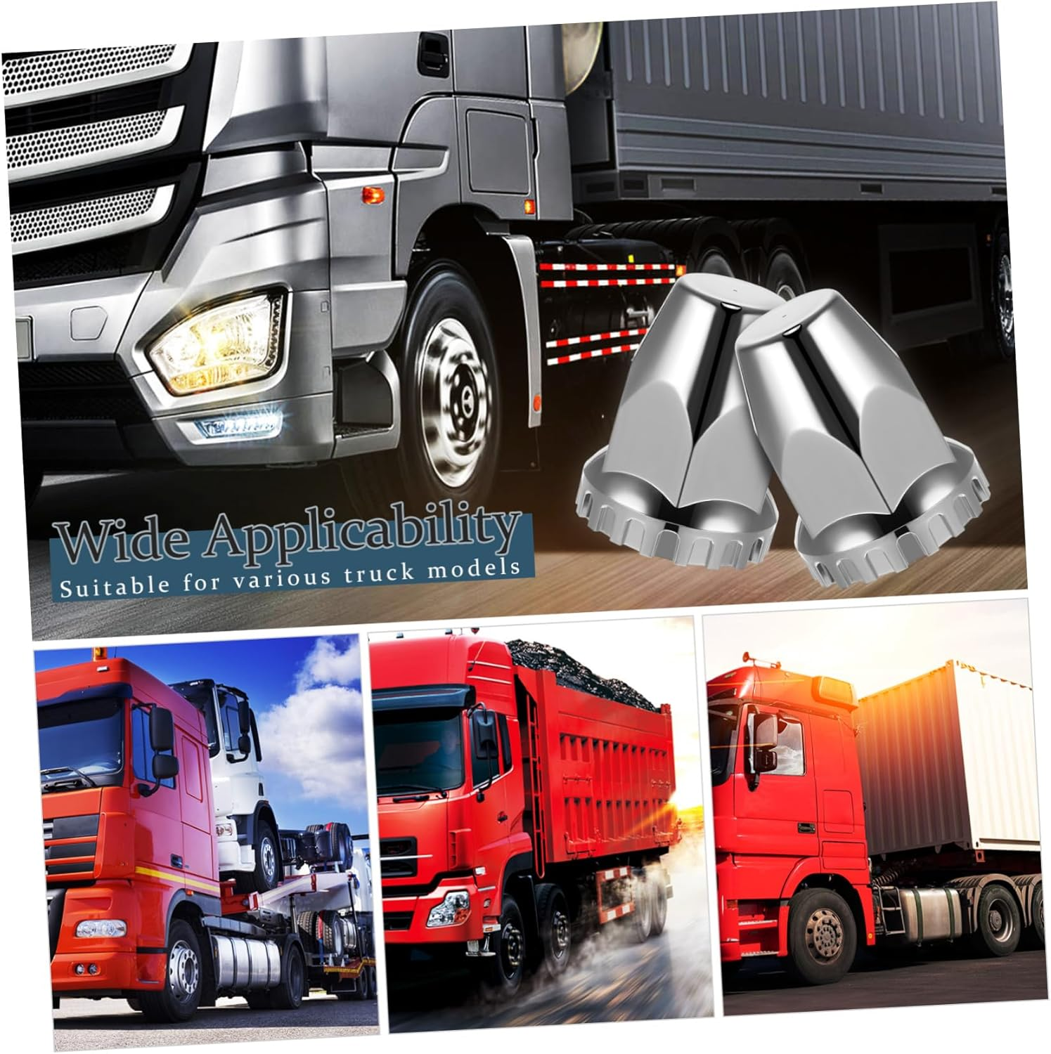 20Pcs Lug Nut Covers for Semi Trucks Easy Install Caps for Trailer Lug Nuts for Truck Wheels Versatile Accessory for Models image number 3