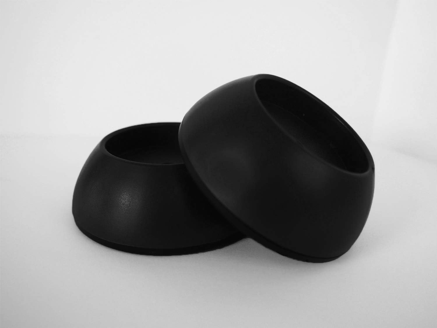 Small Wall Protector 4 Pack - Black - Cup Pads to Guard Your Walls from Pressure Mounted Baby Gates, Pet Gates, Safety Gates, Shower Curtain Rods, and More (4 Pack, Black) image number 4