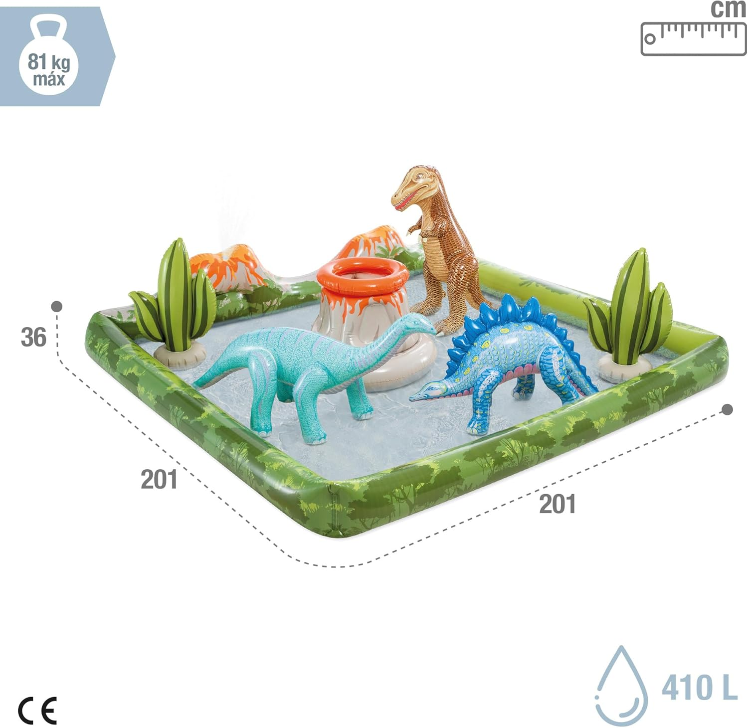 Intex Jurassic Adventure Play Center, Inflated Size: 2.01M X 2.01M X 36Cm (56132NP) image number 3