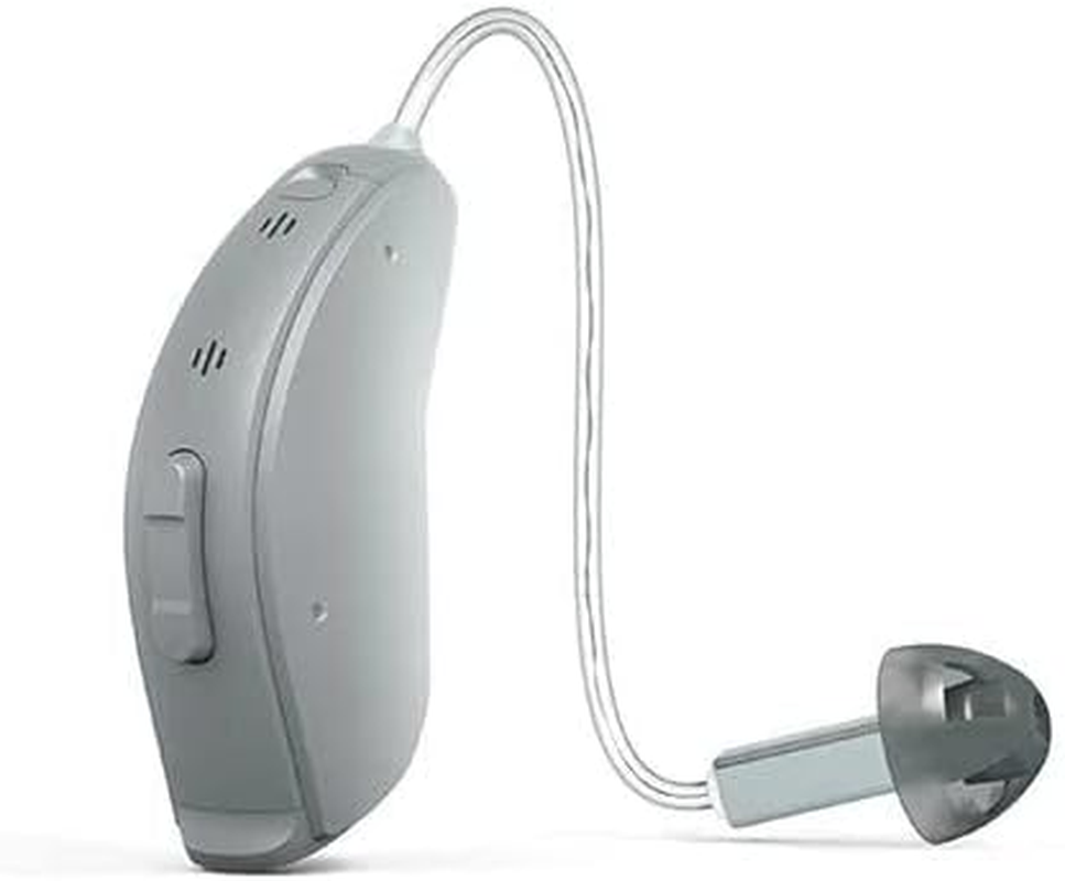 Hearing Aid Domes Smoky Gray Tips Ear Pieces Comfortable for Open Fit BTE Sound Amplifier PSAP Kit Invisible, except for RIC (M * 10) image number 5