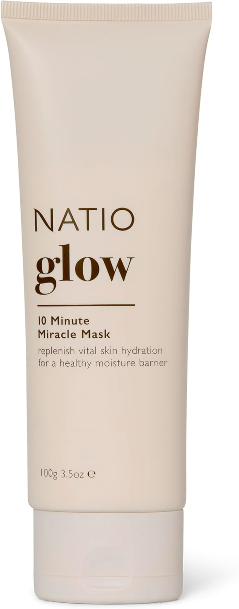 Natio Australia Glow 10 Minute Miracle Mask - Intensely Hydrating Wipe off Face Mask - Clinically Tested & Fragrance Free - Kakadu Plum, Pomegranate, Goji Berry, Shea Butter, Sodium Hyaluronate, Vitamin E and Grapeseed Oil - Vegan Friendly & Made in Australia image number 2