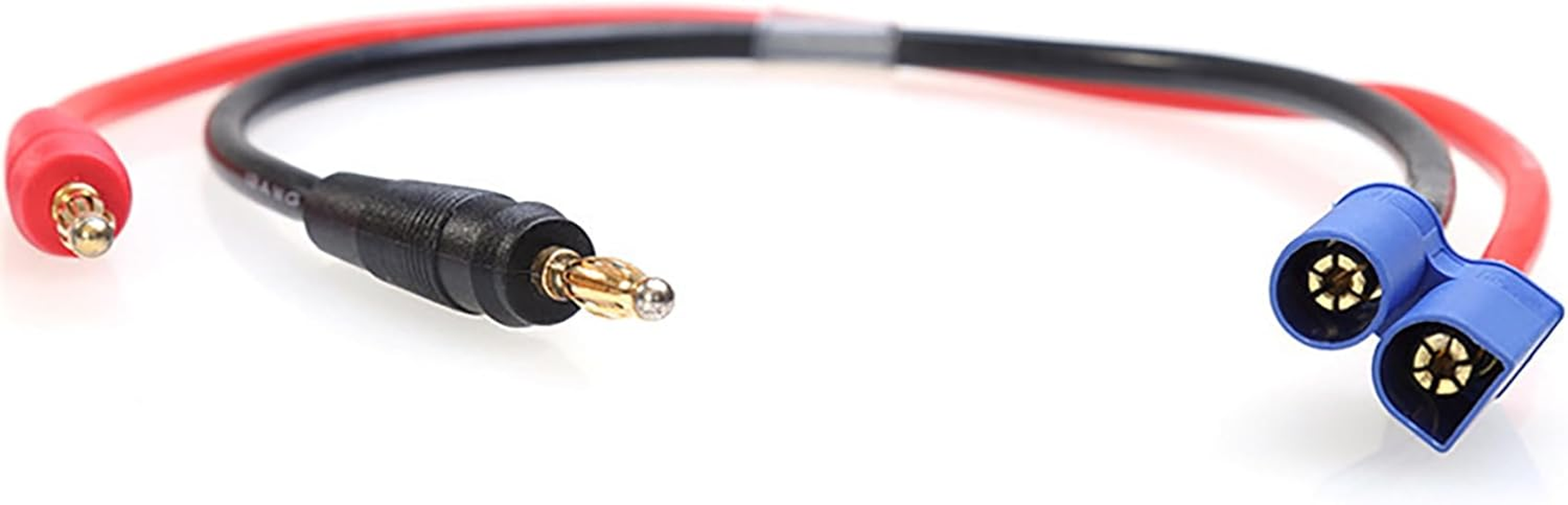 Tunghey 2Pack EC5 Connector Male to 4Mm Banana Bullet Plug 12AWG Silicone Battery RC Balance Charge Cable Lead Adapter 30Cm image number 6