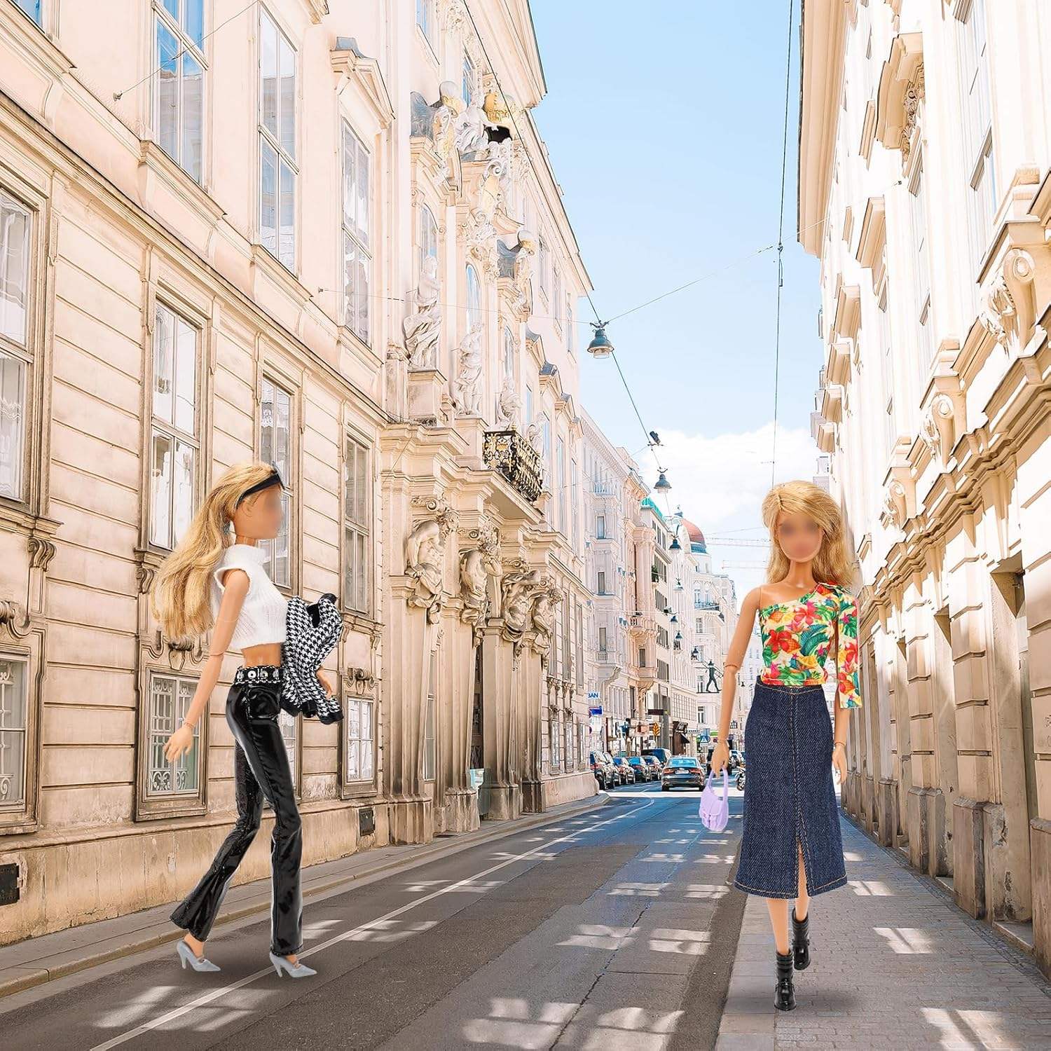 Barwa 15 Pcs Doll Clothes and Accessories for 11.5 Inch Girl Doll Including 5 Set Doll Clothes with 5 Pairs of Shoes and 5 Other Accessories for 11.5 Inch Girl Doll