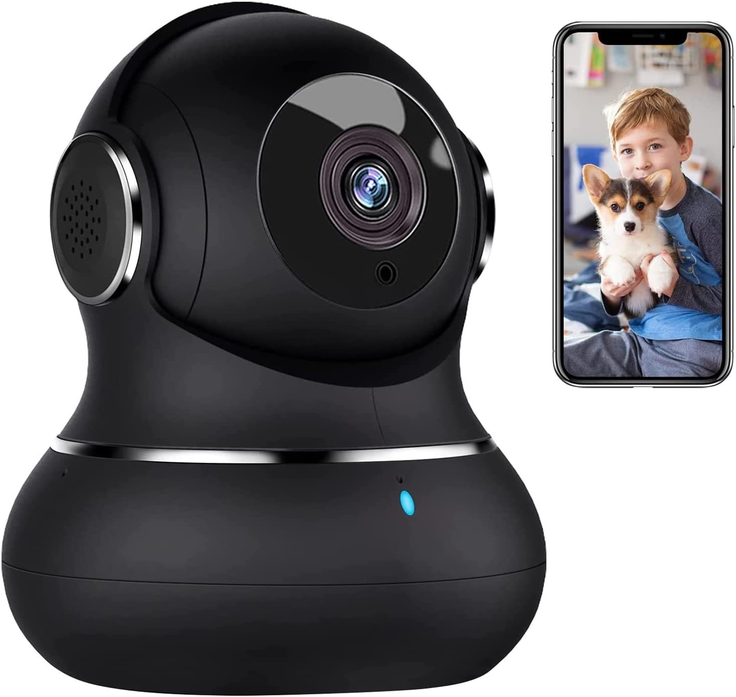 Litokam Security Camera Indoor 2K, 360 Pan/Tilt Cameras for Home Security with Motion Detection, Baby Monitor for Pet/Dog with Night Vision, 2.4Ghz Wifi Cam with Phone App & 2-Way Audio image number 5