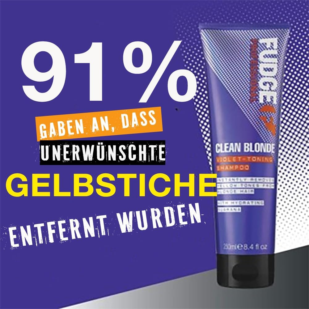 Fudge Clean Blonde Violet-Toning Shampoo, 1 L image number 5