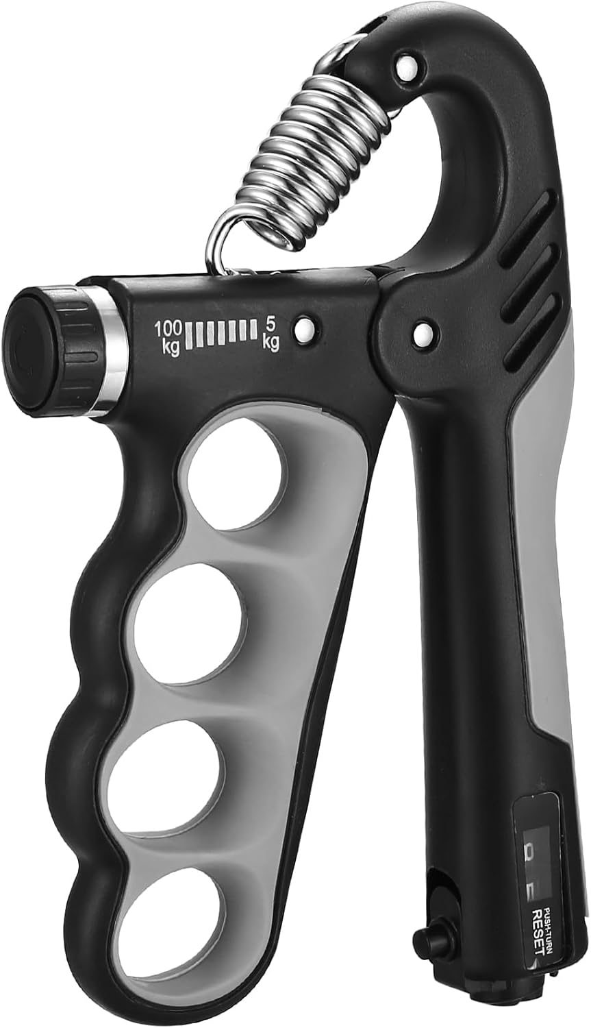 Grip Strengthener,5-100 Kg Adjustable Hand Gripper Strengthener, Forearm Strengthener Workout Kit, Finger Strengthener for Finger Forearm Exerciser Hand Grippers Training