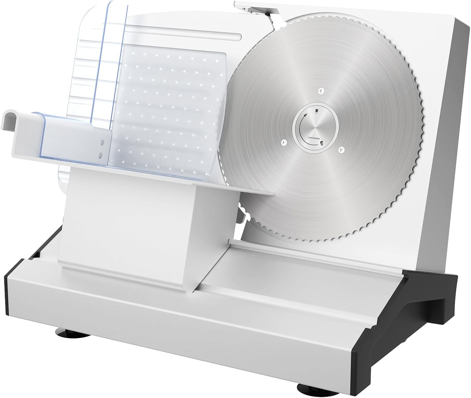 Cobuy Electric Deli Food Slicer, 250W Slicer Machine with Adjustable Thickness Two 8.6" Removable Stainless Steel Blades for Meat, Cheese, Bread | 90RPM image number 7