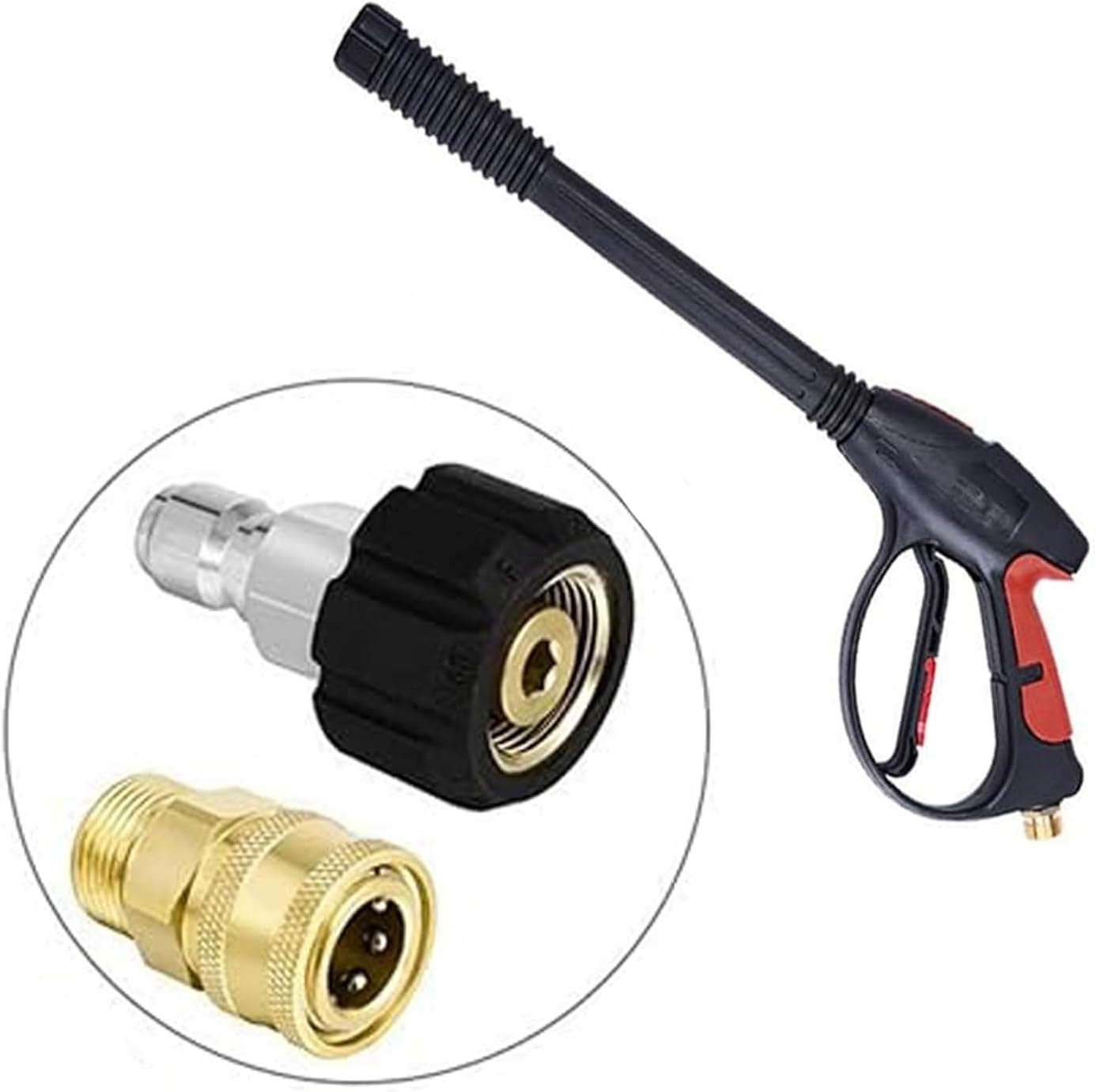 WEZCHUGHAOL Pressure Washer Adapter Set, Quick Connect Gun to Wand, M22 14Mm to 3/8", 2 Pcs image number 6