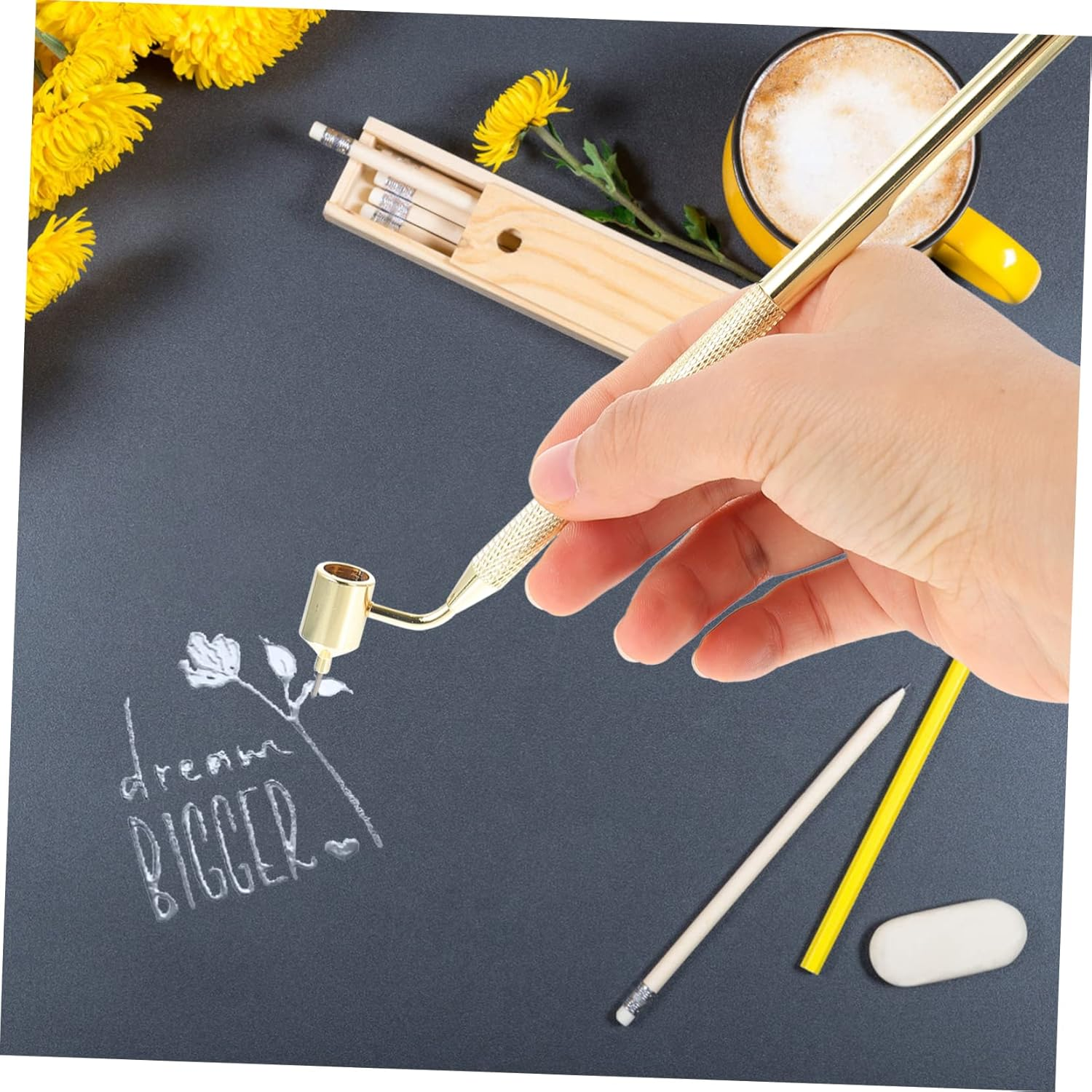 LALAFINA Fluid Writer Pen Fine Line Paint-Mending Pen for DIY Crafts and Detailed Painting image number 1