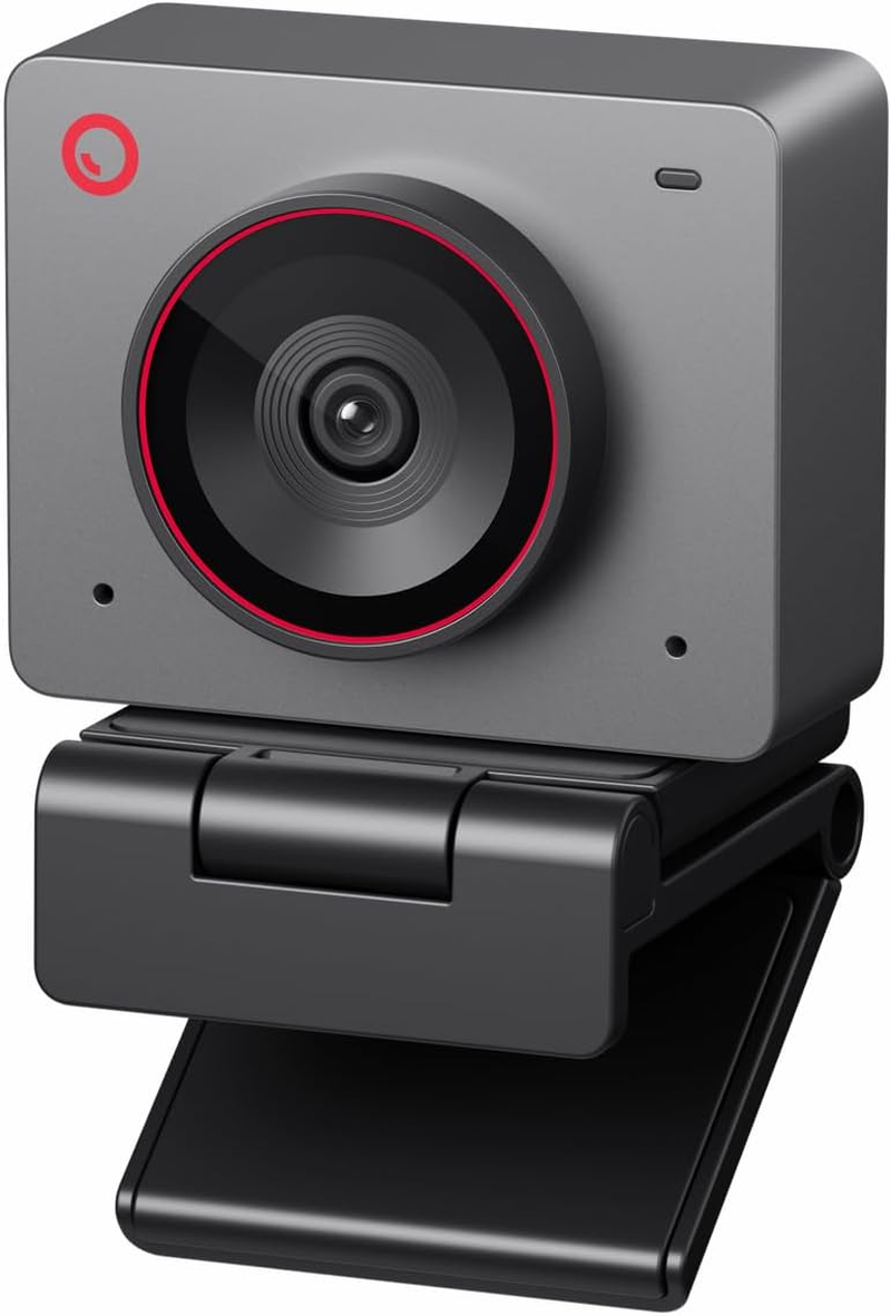 OBSBOT Meet 2 Ai-Powered 4K Webcam, AI Framing & Autofocus, Webcam with Microphone, 60 FPS, HDR Low-Light Correction, Beauty Mode, Webcam for PC, Streaming, Conference, Gaming, Etc. (Cloud White)