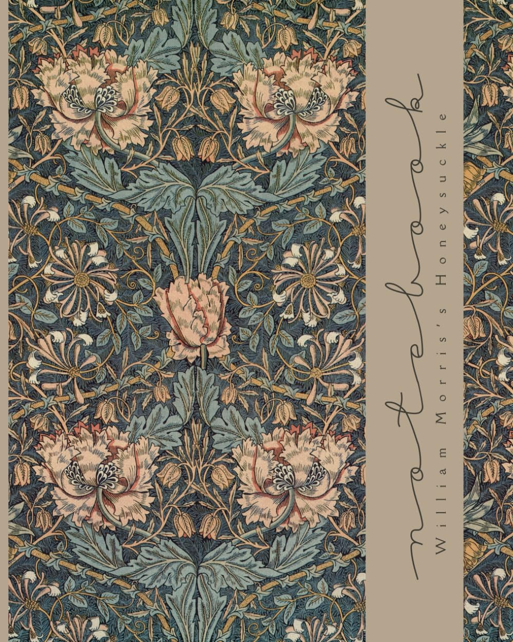 William Morris Notebook: Vintage Design College Ruled College Ruled 8X10 120 Lined Pages image number 1