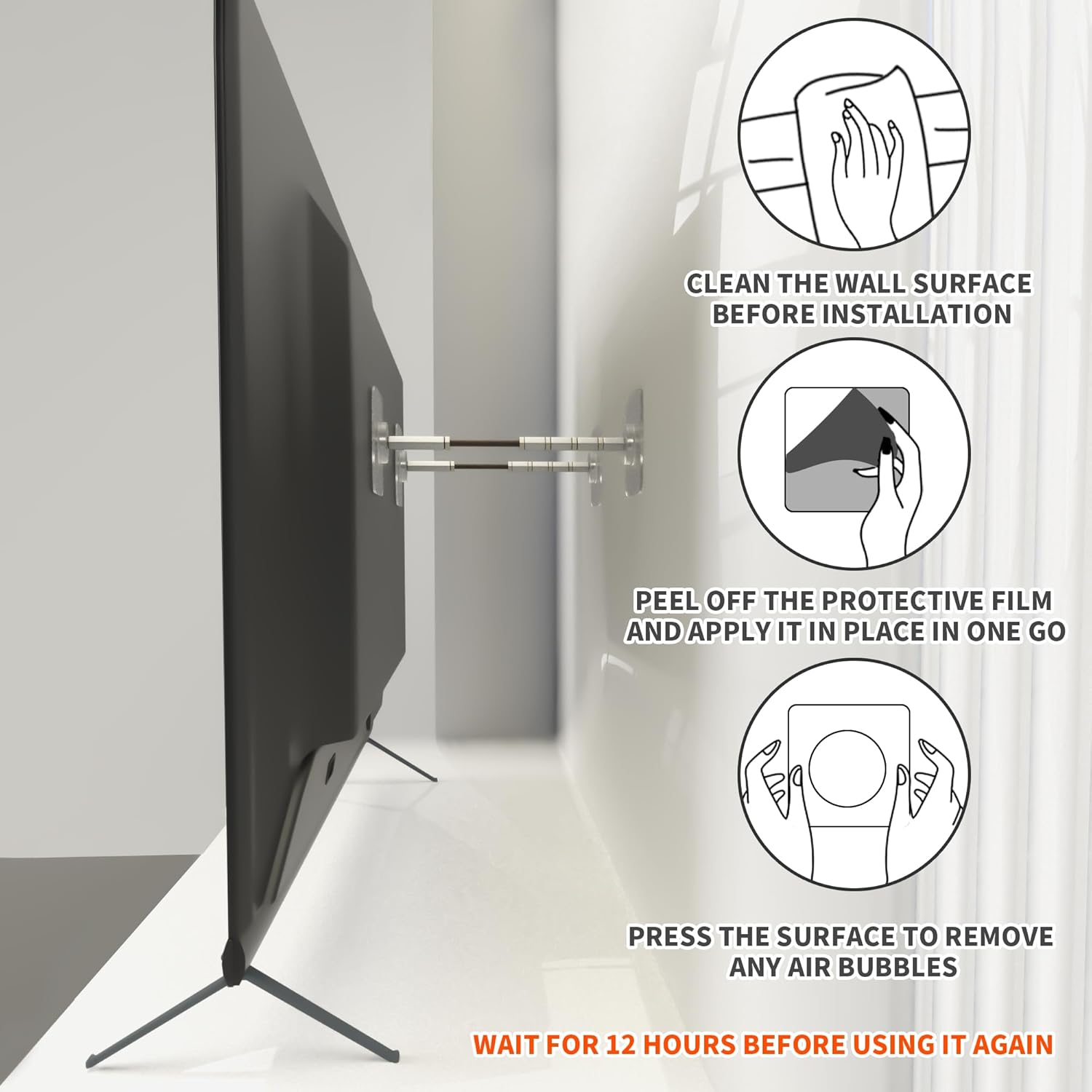 Heavy Duty TV Safety Straps,Tv Wall Anchor Straps X3,Adjustable TV & Furniture anti Tip Straps for Child Proofing Earthquake Protection