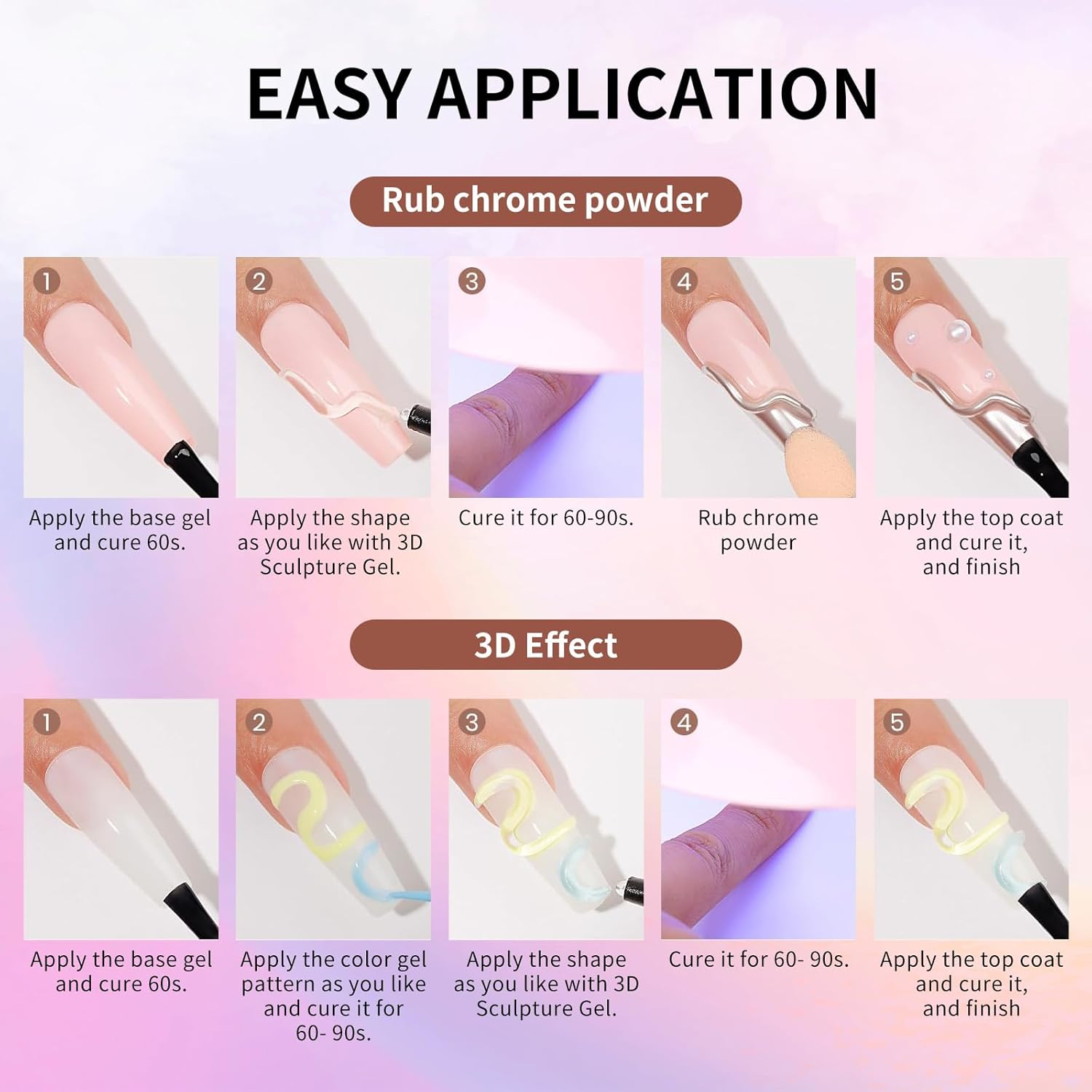 MAGIC ARMOR 3D Skulptur Nail Gel 15G Multifunctional Rhinestone Glue Gel for 3D Gel Nail Art Nail Carving 3D Nail Sculpting Gel DIY Design