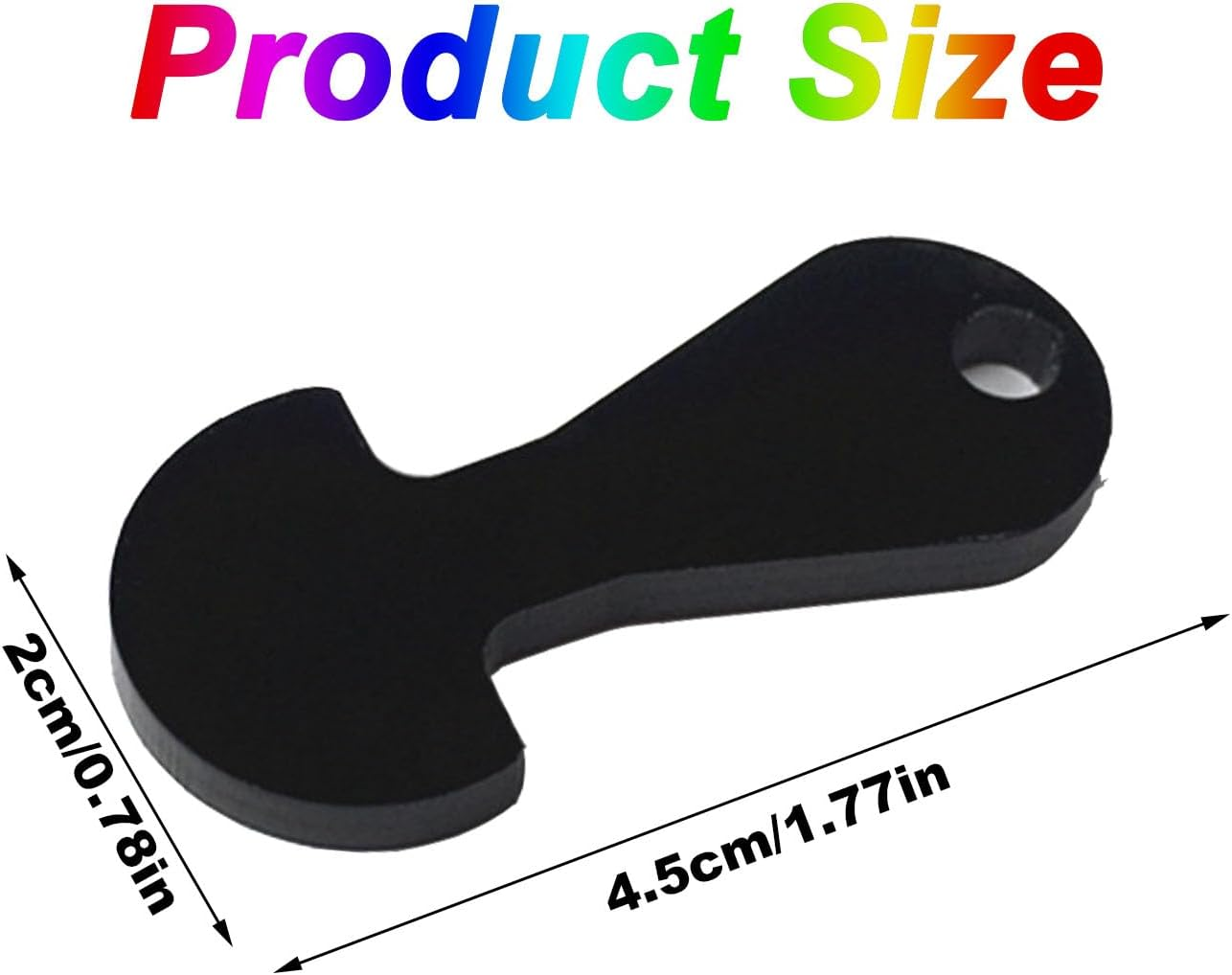 WADY 10Pcs Shopping Trolley Release Key, Trolley Remover Keyring, Shopping Trolley Tokens Key -Shopping Trolley Token Coin Trolley Unlock Release Key for Meters, Change or Grocery Shopping Cart(Black)