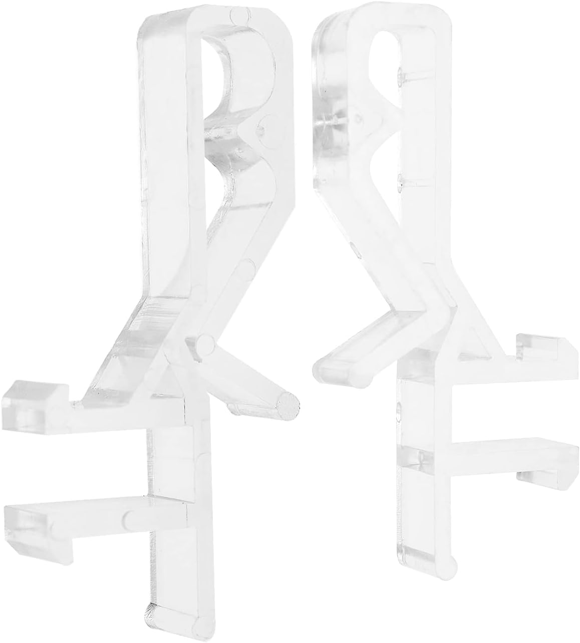 Emsea 20PCS 1.83 Inch Hidden Valance Clips Window Blinds Retainer Holder Clips Clear PVC Clips for Horizontal Blind Valance Home Decor image number 4