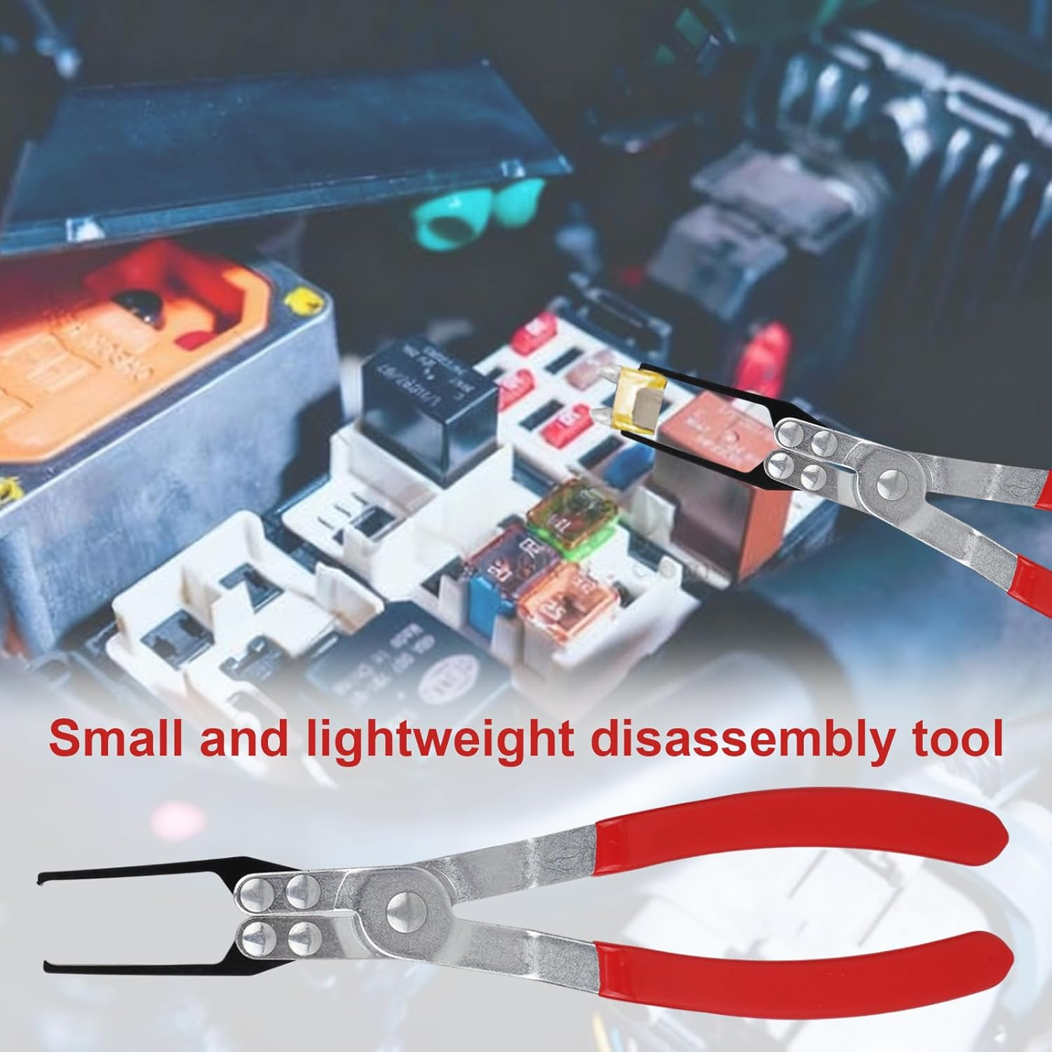 6 Pcs Relay and Fuse Removal Tool Set, Automotive Relay Puller Pliers & Fuse Puller Tool Car Electrical Disconnect Pliers for Car Motorcycle Truck Fuses Replacement image number 2