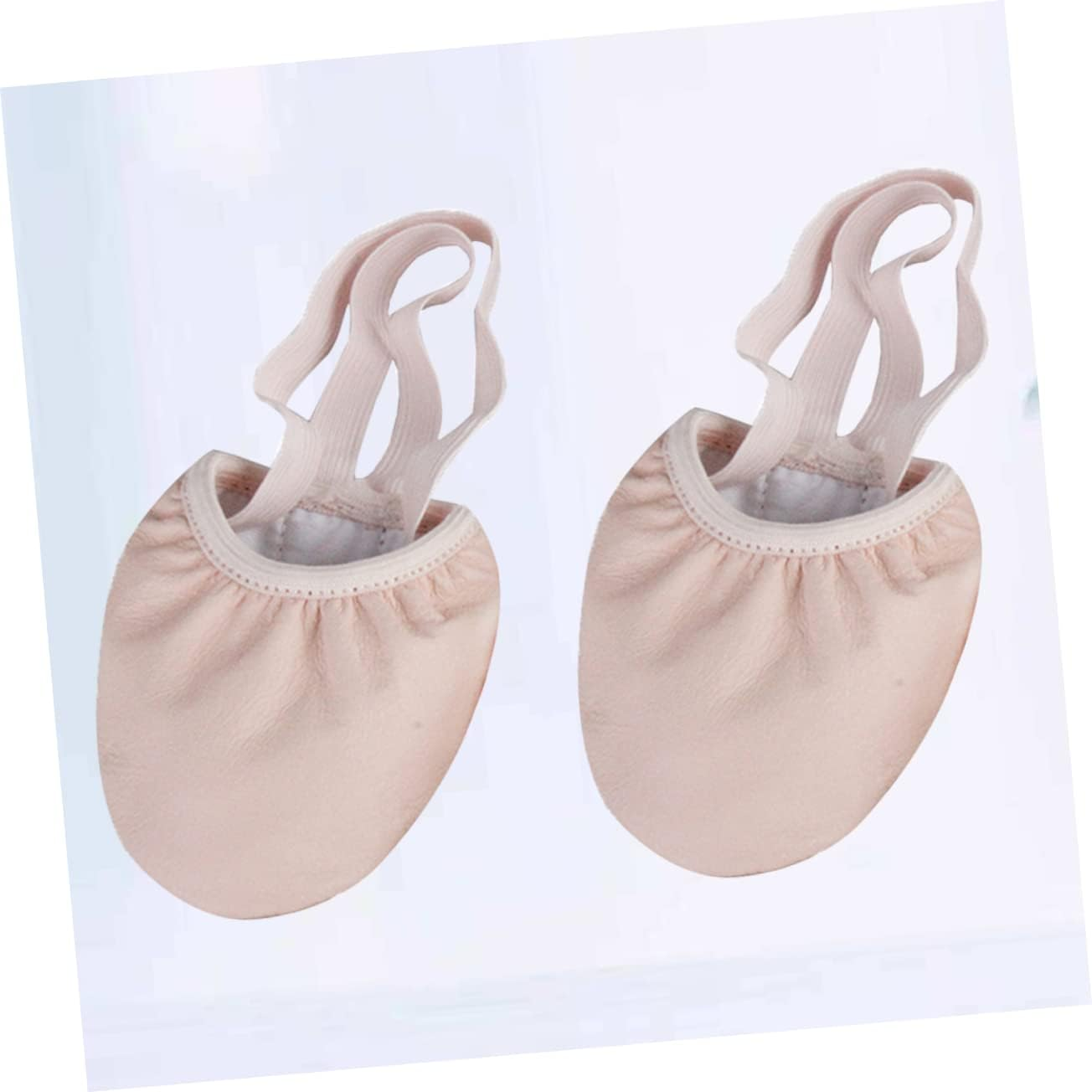 NOLITOY Professional Ballet Toe Shoes Half Sole Leather Dance Shoes for Women Size 33 (S) Elastic Band Ballet Dance Footwear for Adult image number 1