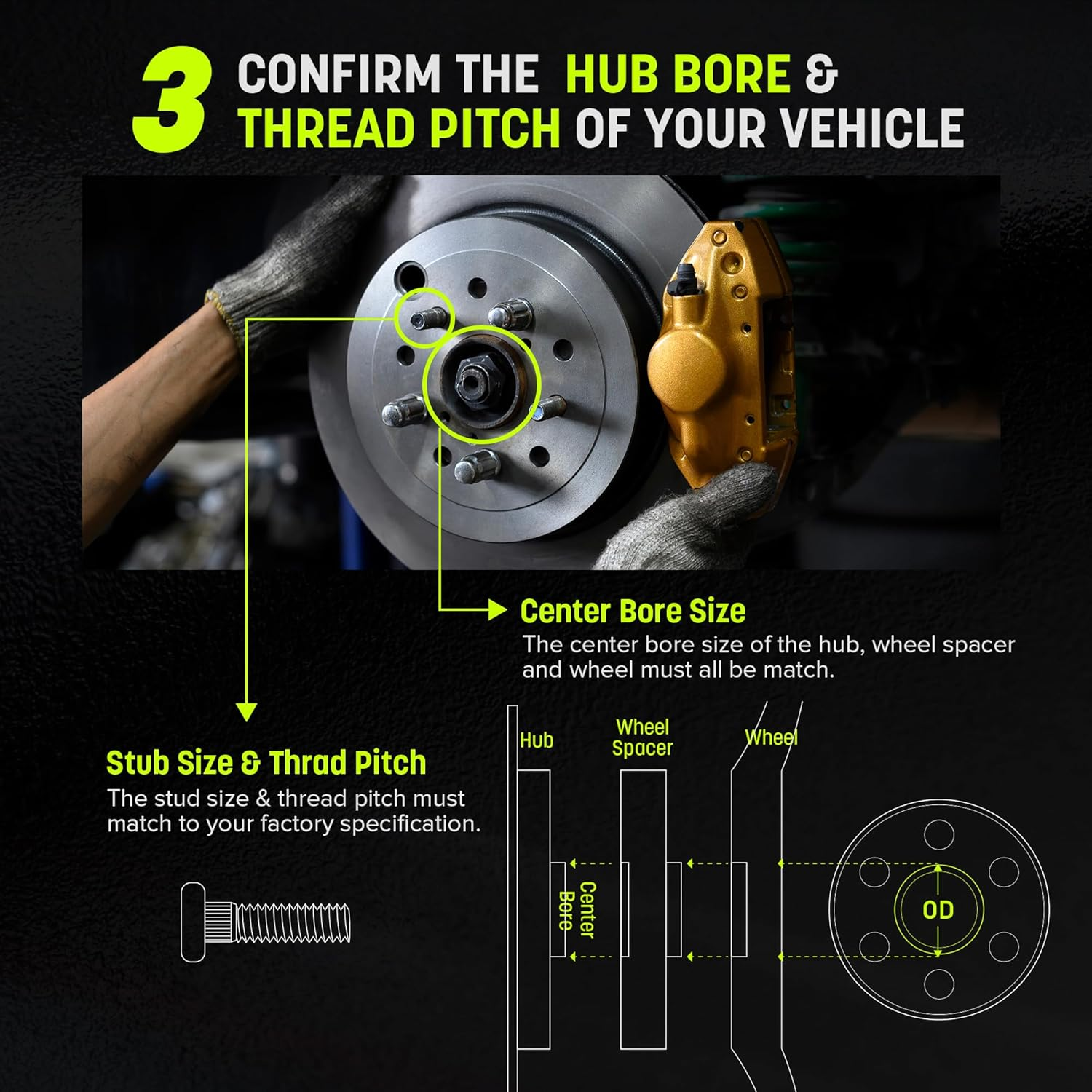 Customadeonly 5Mm Black Hubcentric Wheel Spacers 5X114.3 Compatible for Lexus ES300 350, GS300 350 430,IS250 300 350,LS400 430 460,RC300 350, Camry Highlander Tacoma, Tc Xb (4Pcs 60.1Mm M12X1.5) image number 4