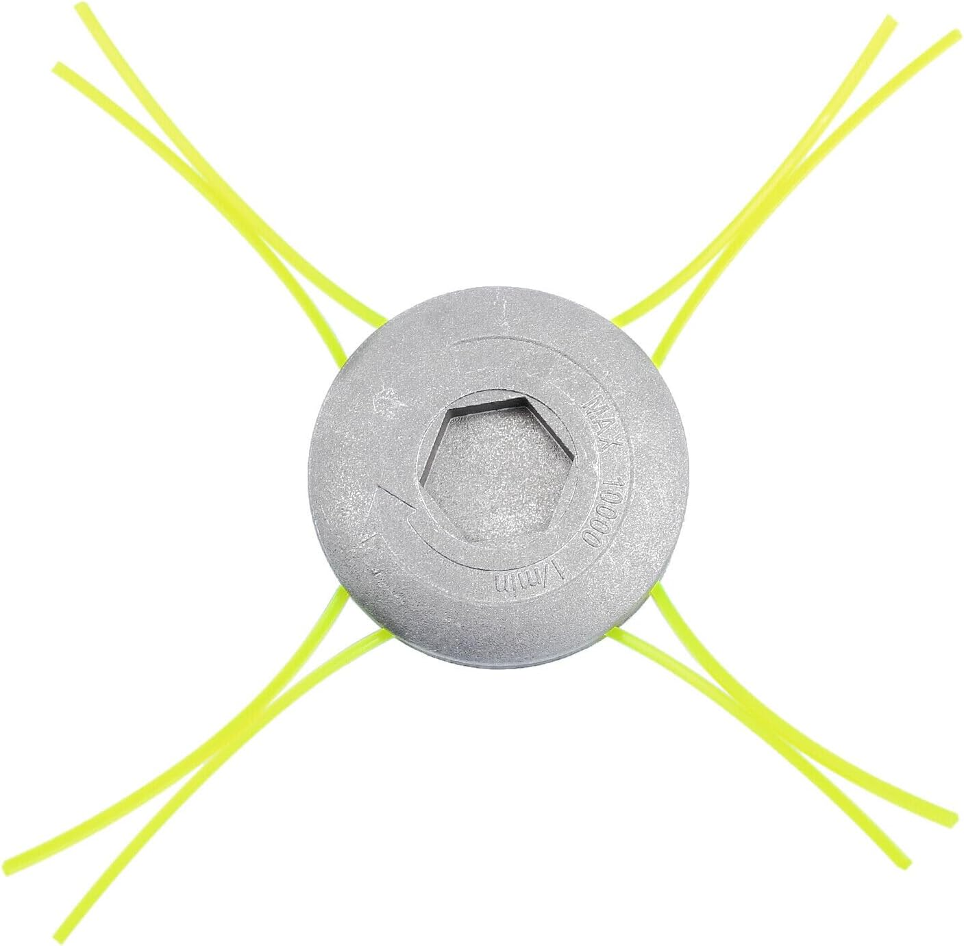 Anhoer Universal Alloy Line Trimmer Head M10 Trimmer Line Twister Whipper Snipper Replacement Attachment for Brushcutter image number 6