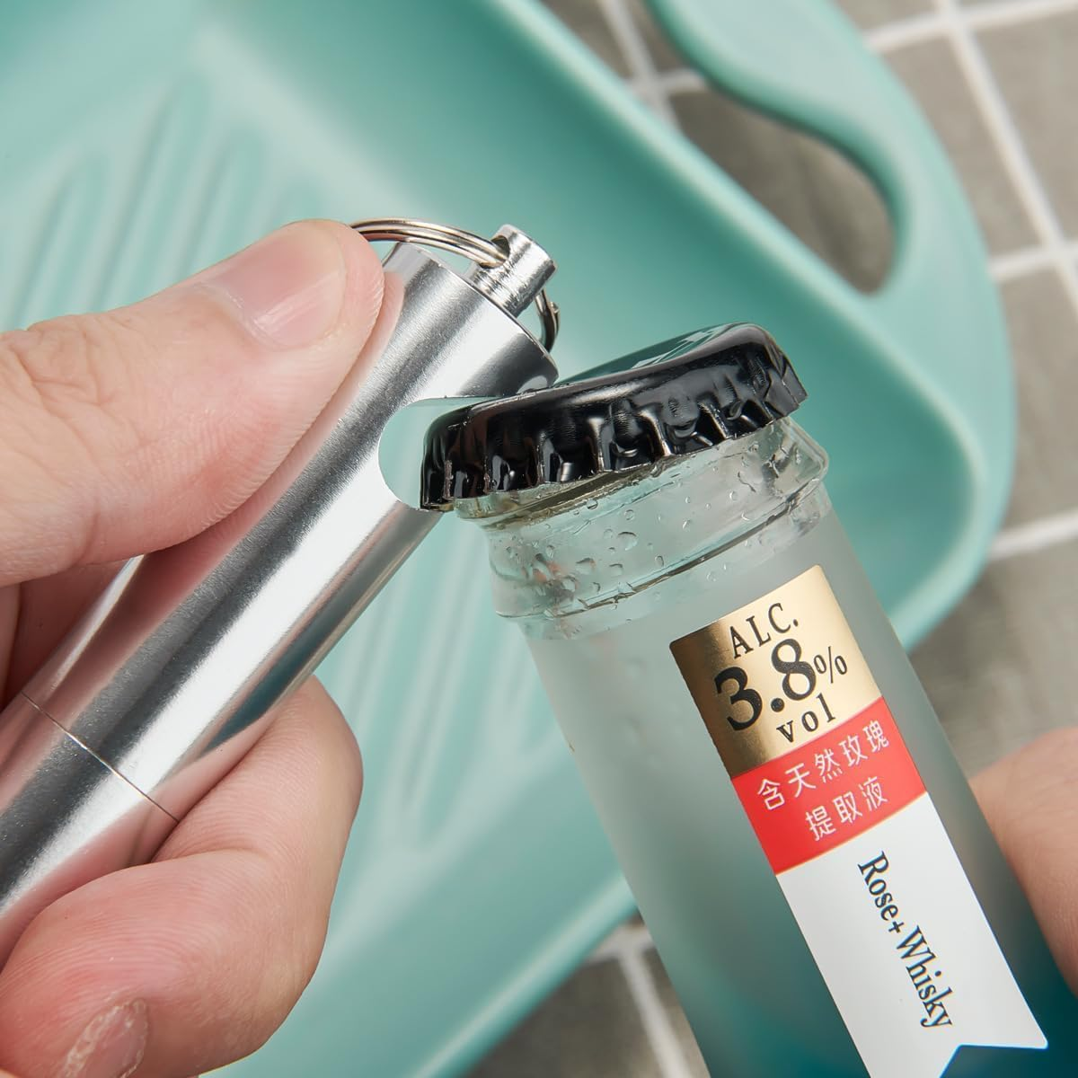 3Pack Reusable Telescopic Straw,Collapsible Stainless Steel Drinking Straws with Keychain, Bottle Opener and Cleaning Brush