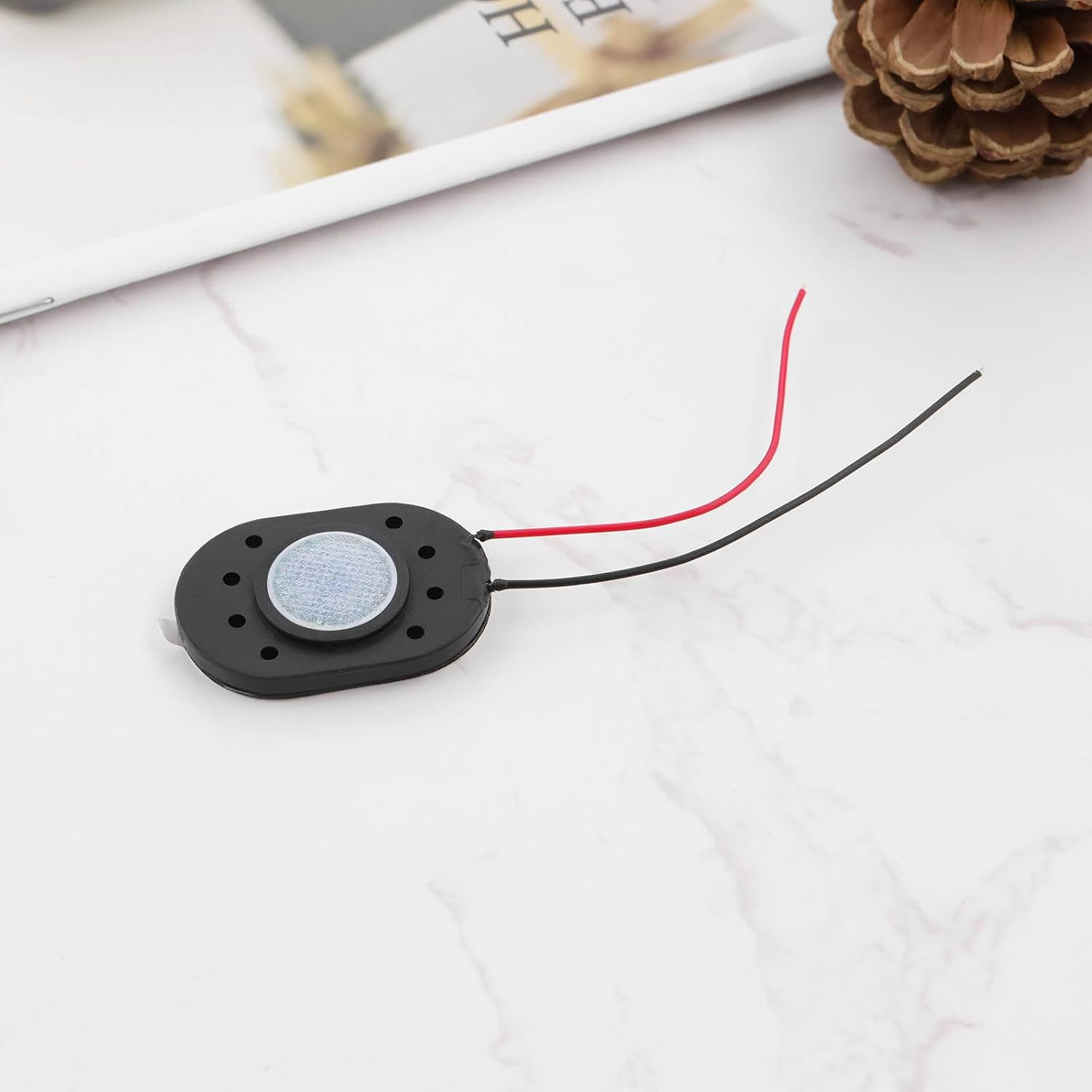 Emagtech 10Pcs Mini Speaker 8 Ohm 1W 20X30Mm Magnetic Speakers Replacement Compatible with Raspberry Compatible with MP3 Radio Speaker image number 2