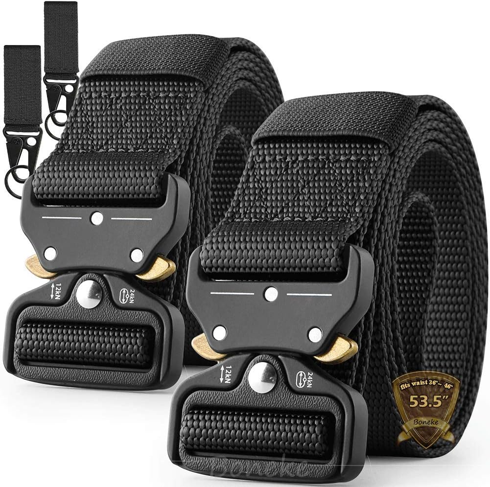 Tactical Belt, Military Nylon Web Belt for Men, with Heavy Duty Quick Release Buckle, Police Belt Used for Military Training