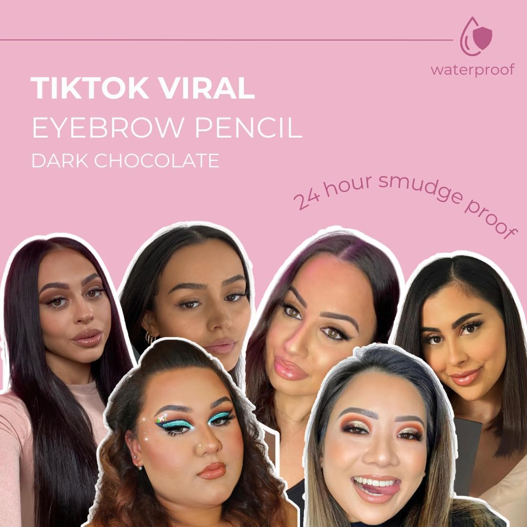 The Brow Technicians Waterproof Eyebrow Pencil - Angled Tip, Long-Lasting, Smudge-Proof, Glide-On Formula, Dual-Ended, Vegan, Oily Skin Approved image number 2