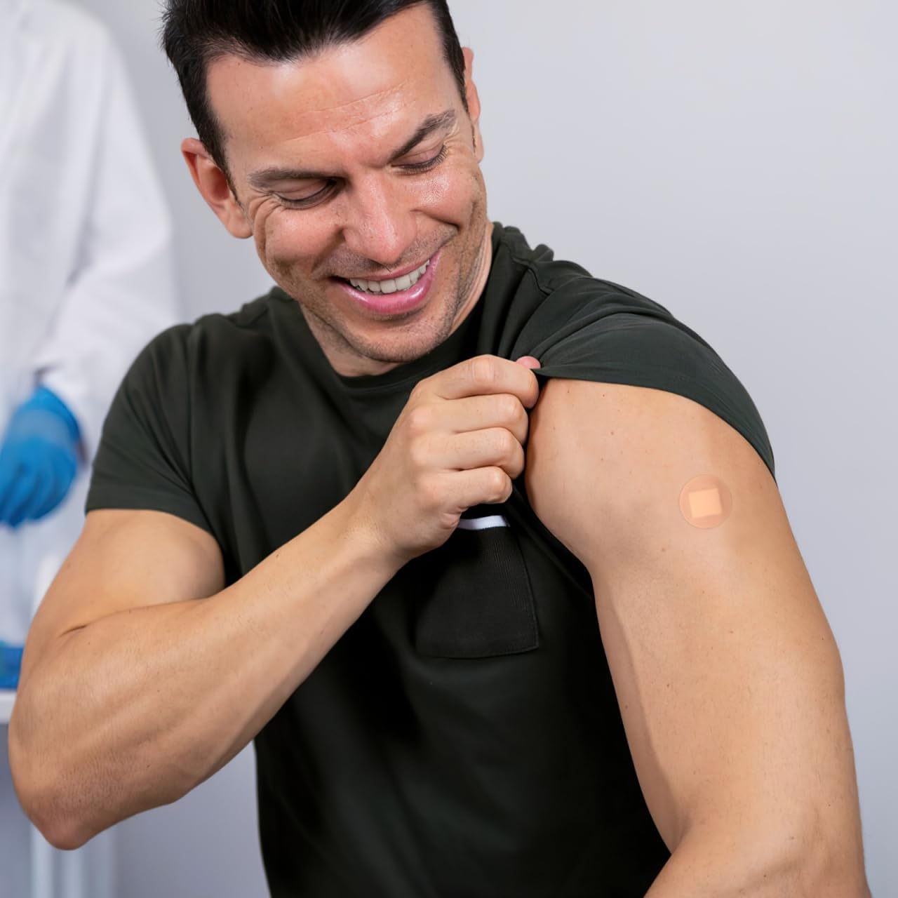 Beavorty Fingertip Bandages Flexible Fabric Bandages PE round Medical Band Detectable Breathable Knuckle Bandages for Care 100Pcs image number 3