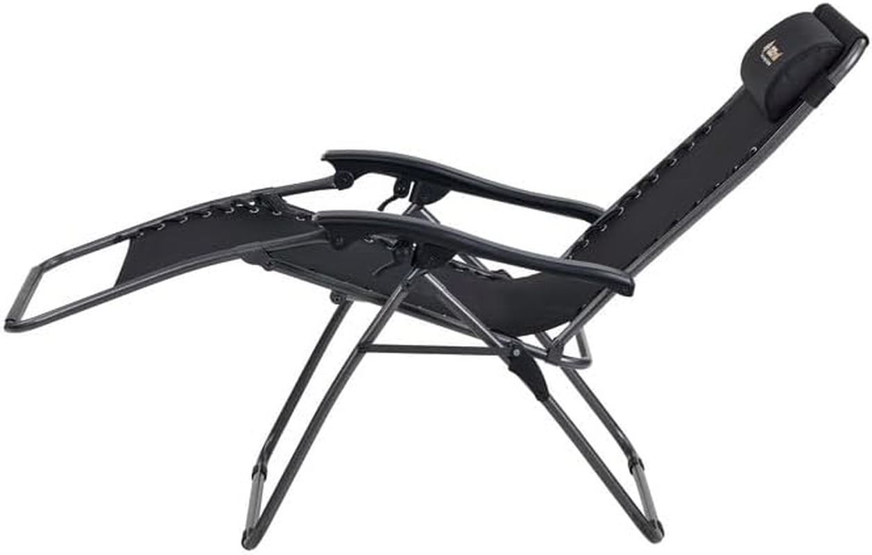 Oztrail Daybreak Sun Lounger, Black