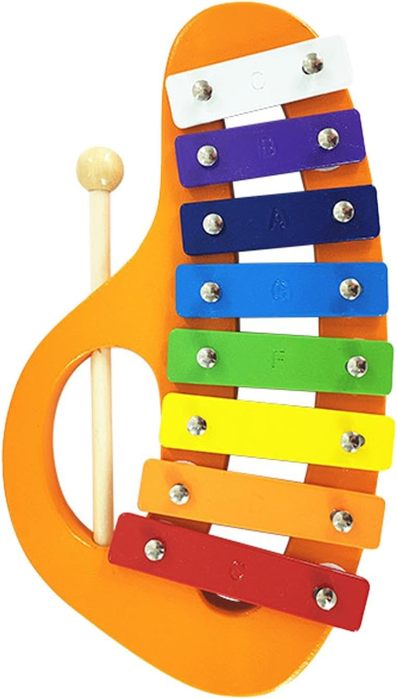 8 Note Wooden Xylophone for Montessori Education and Musical Fun, Blue