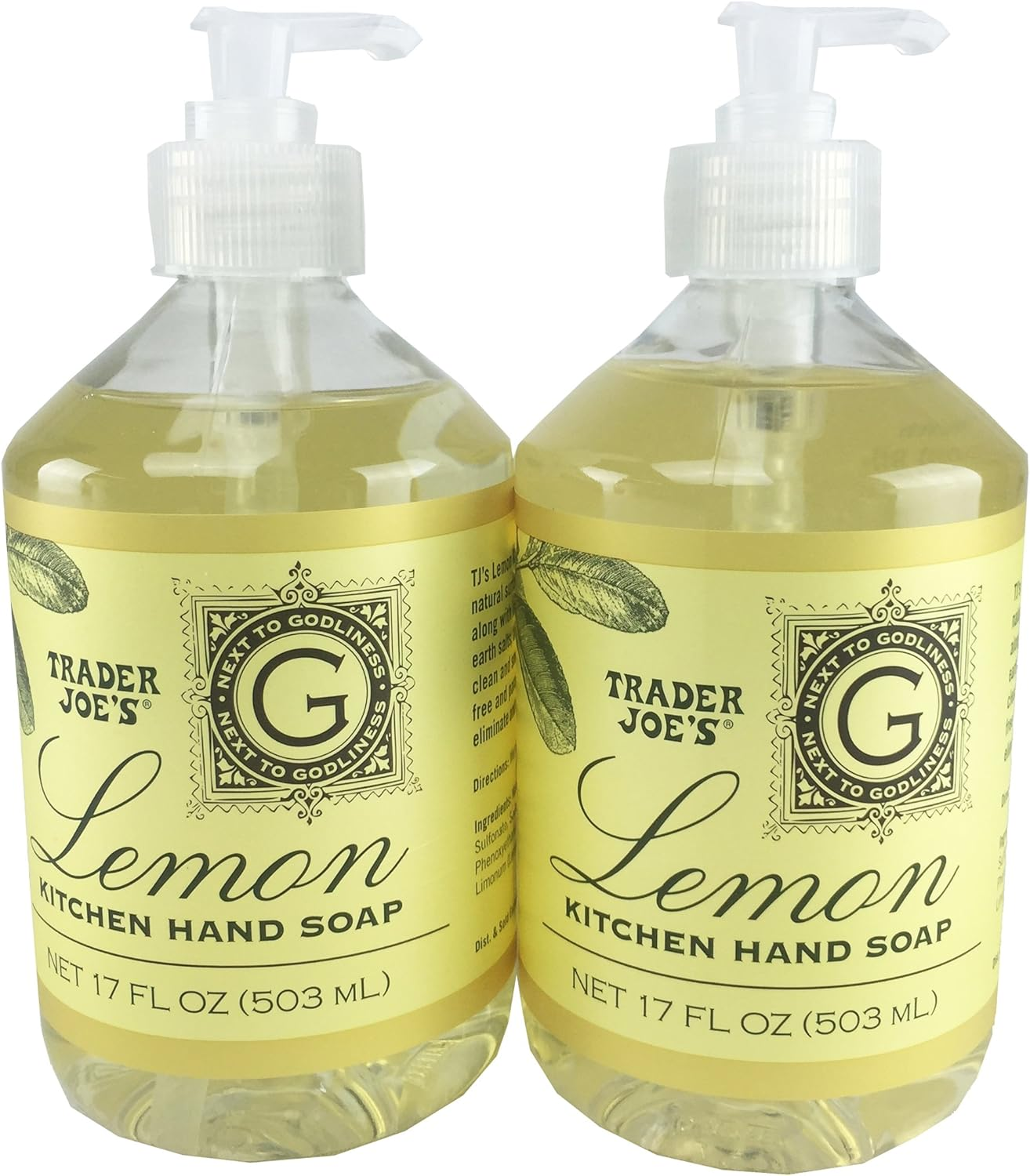 Trader Joe'S Lemon Hand Soap - 2 Pack image number 1